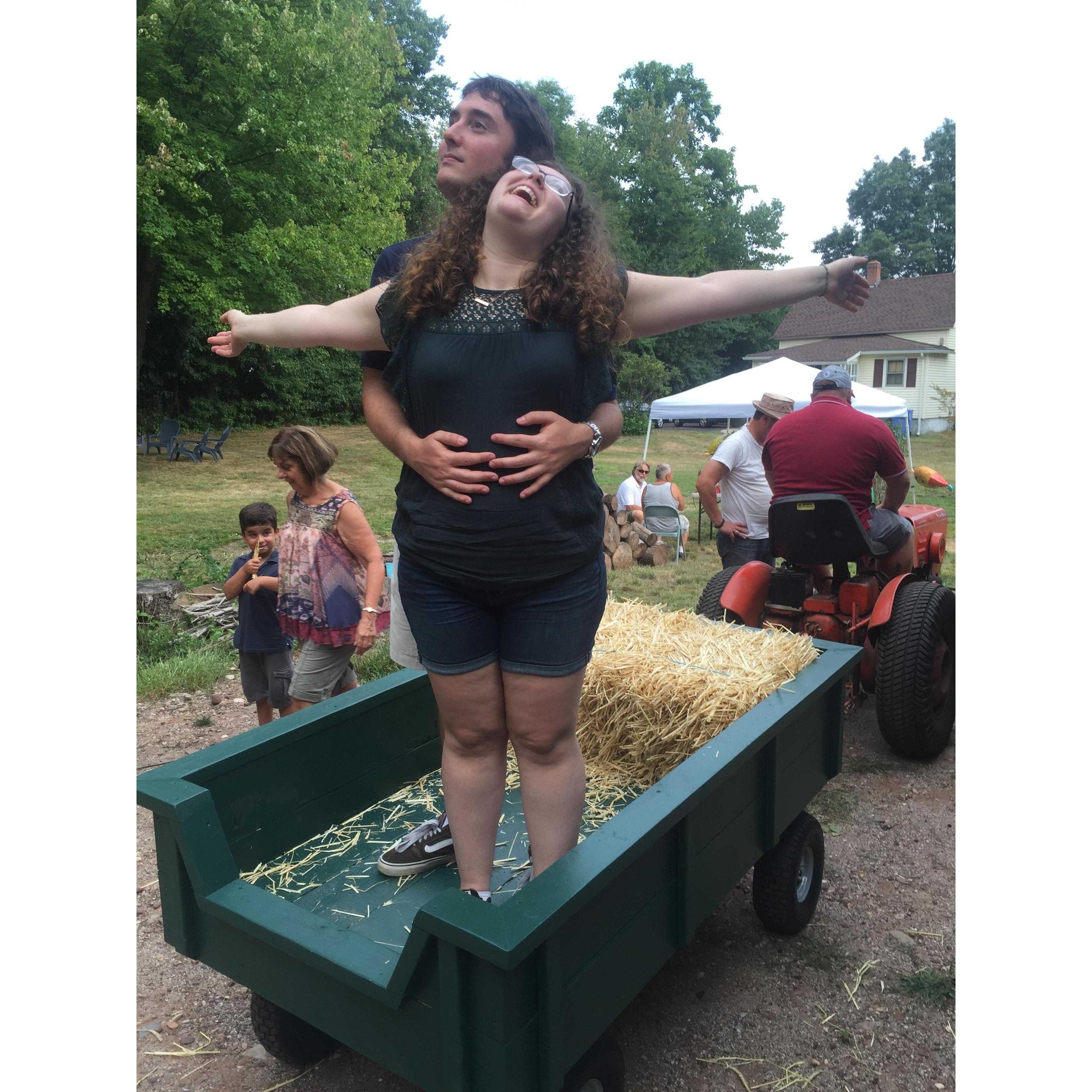 Being silly at the SPELLNET open house, September 2016.