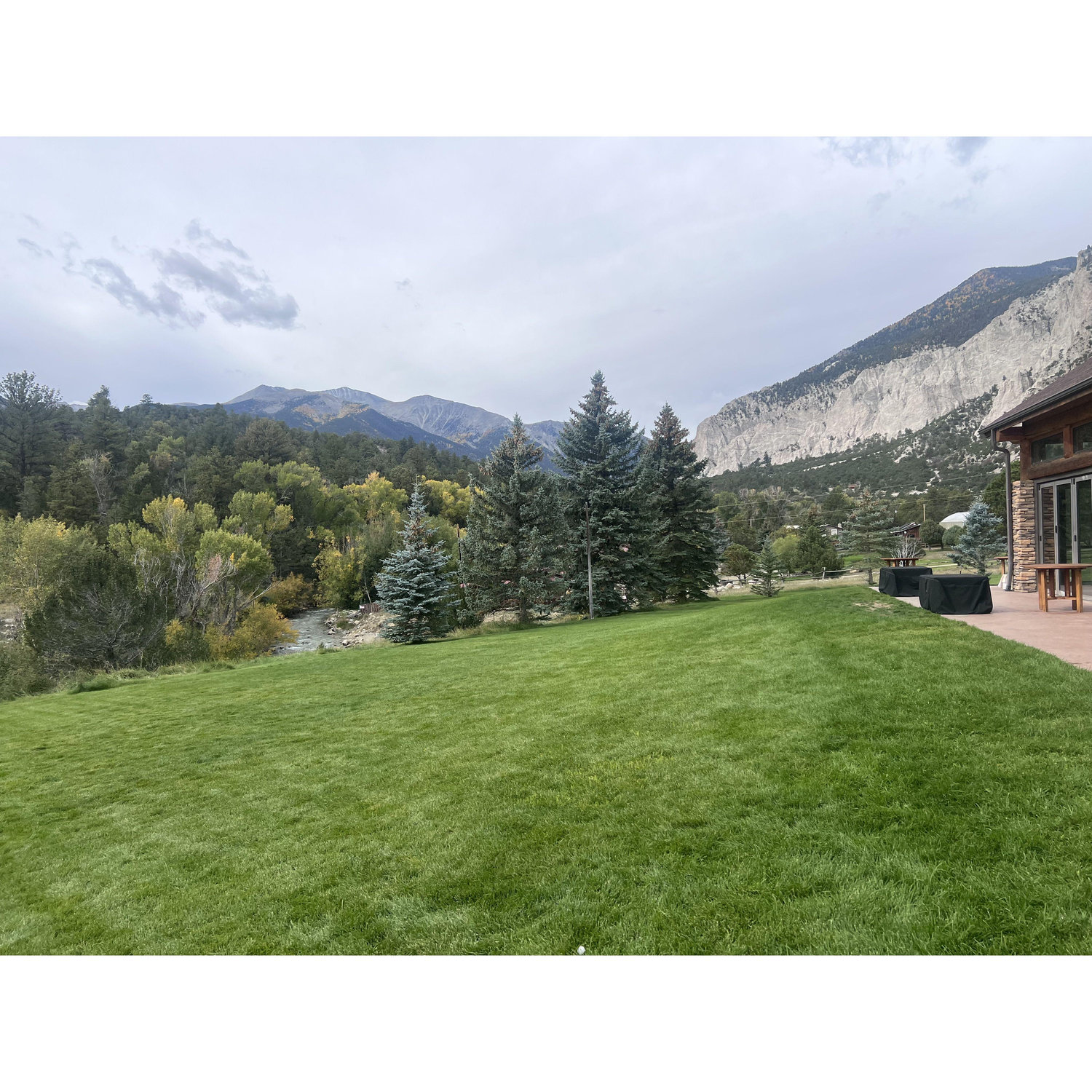 Pavillion and Lawn at Mt Princeton