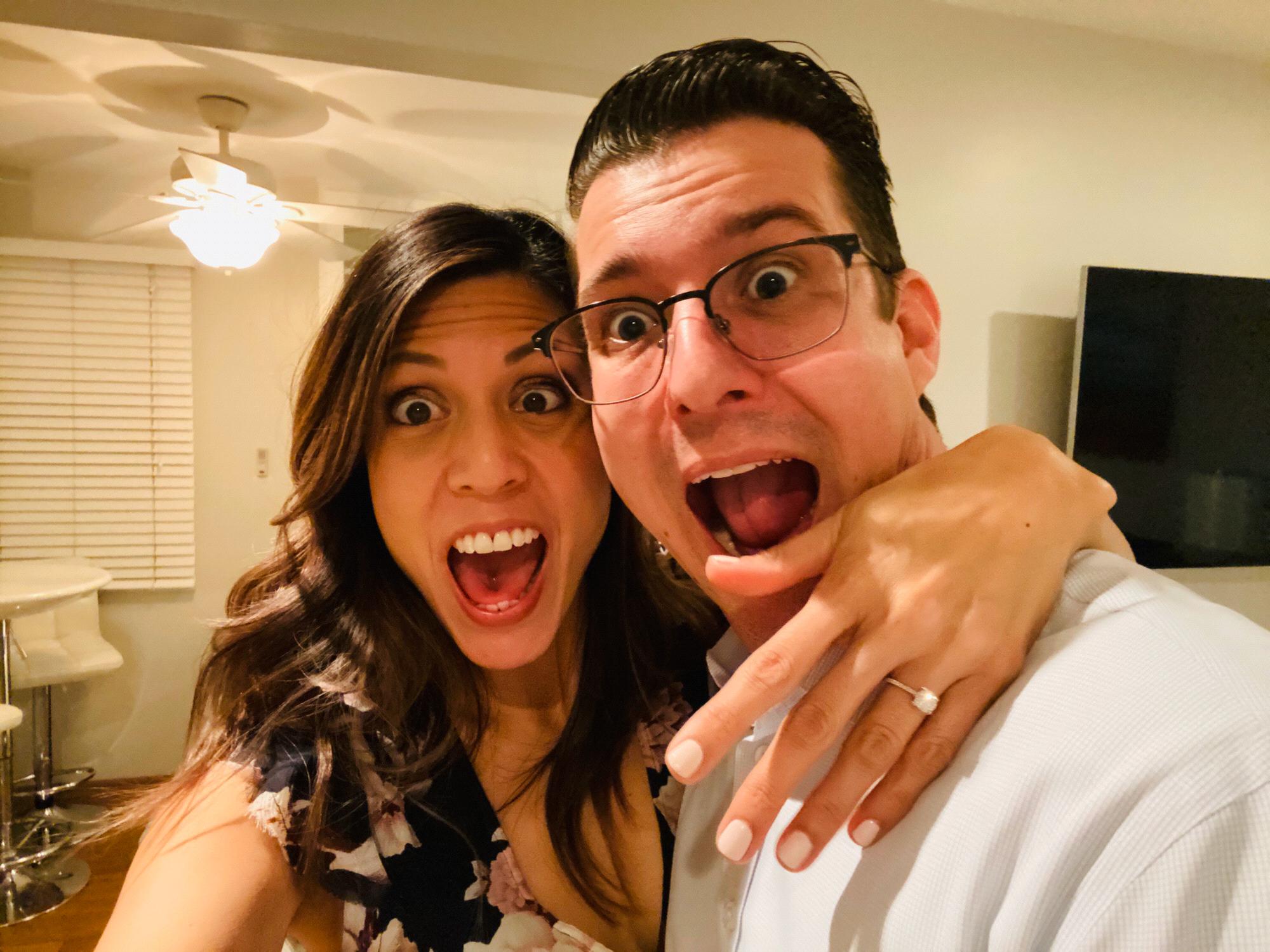 Holy moly we just got engaged!