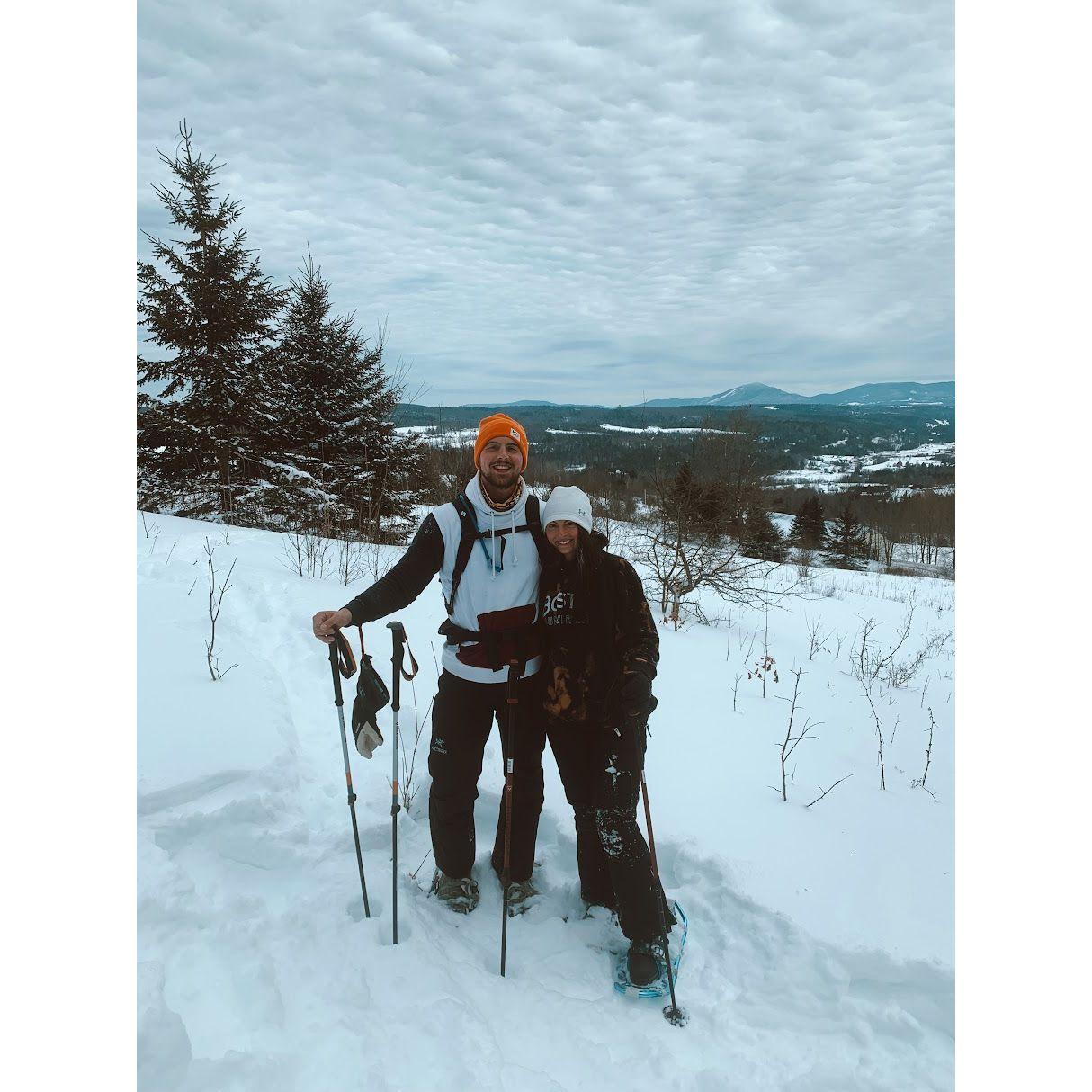 Snowshoeing in VT! (2022)