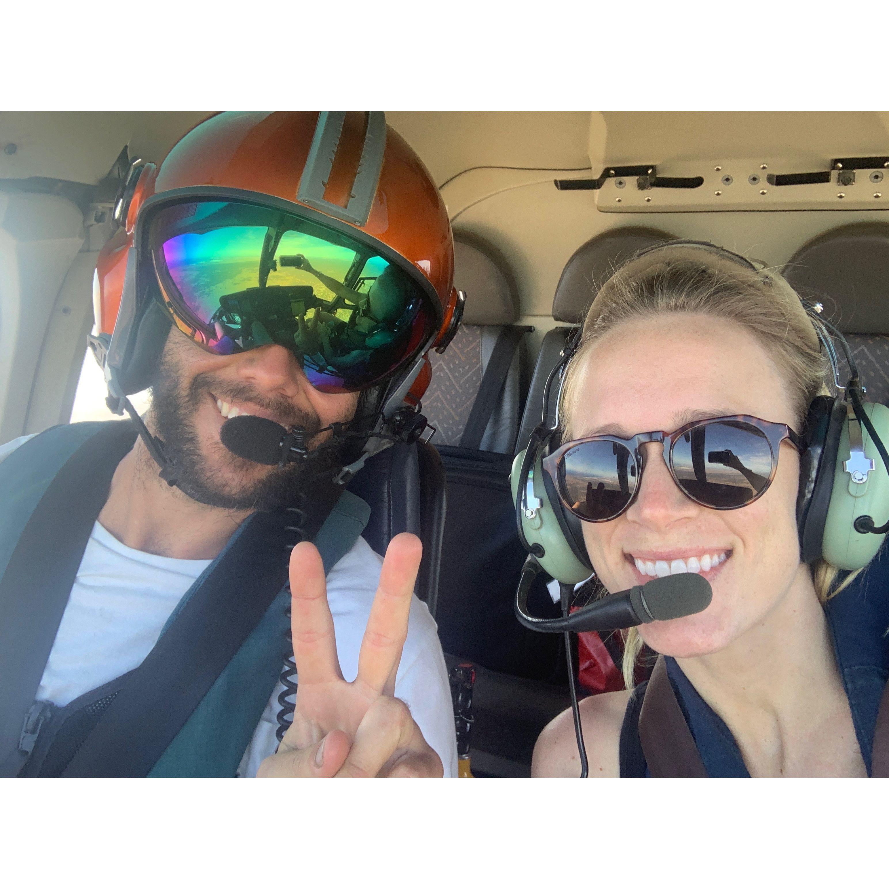 One of our favorite memories—flying over the breathtaking southern Australian coastline after a week spent with Sheldon in the middle of nowhere for his work.