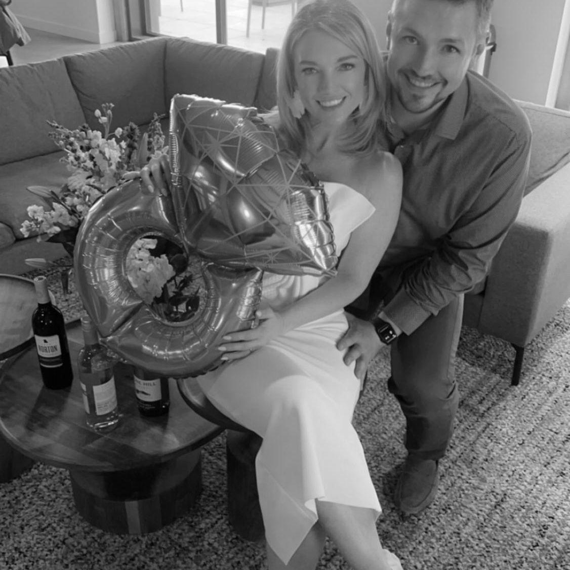 At my bridal shower thrown by my best friends!