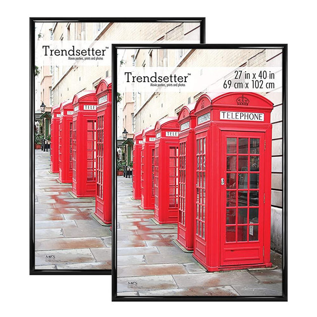 MCS Trendsetter Poster Frame, Black, 27 x 40 in, 2 pk