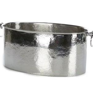 Southern LivingStainless Steel Hammered Oval Party Tub