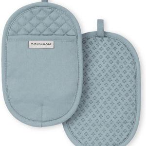 KitchenAid Asteroid Pot Holder 2-Pack Set, Blue, 6.5"x10"