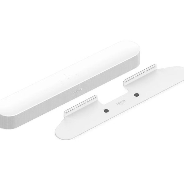 Sonos Beam Soundbar and Wall Mount Set in White