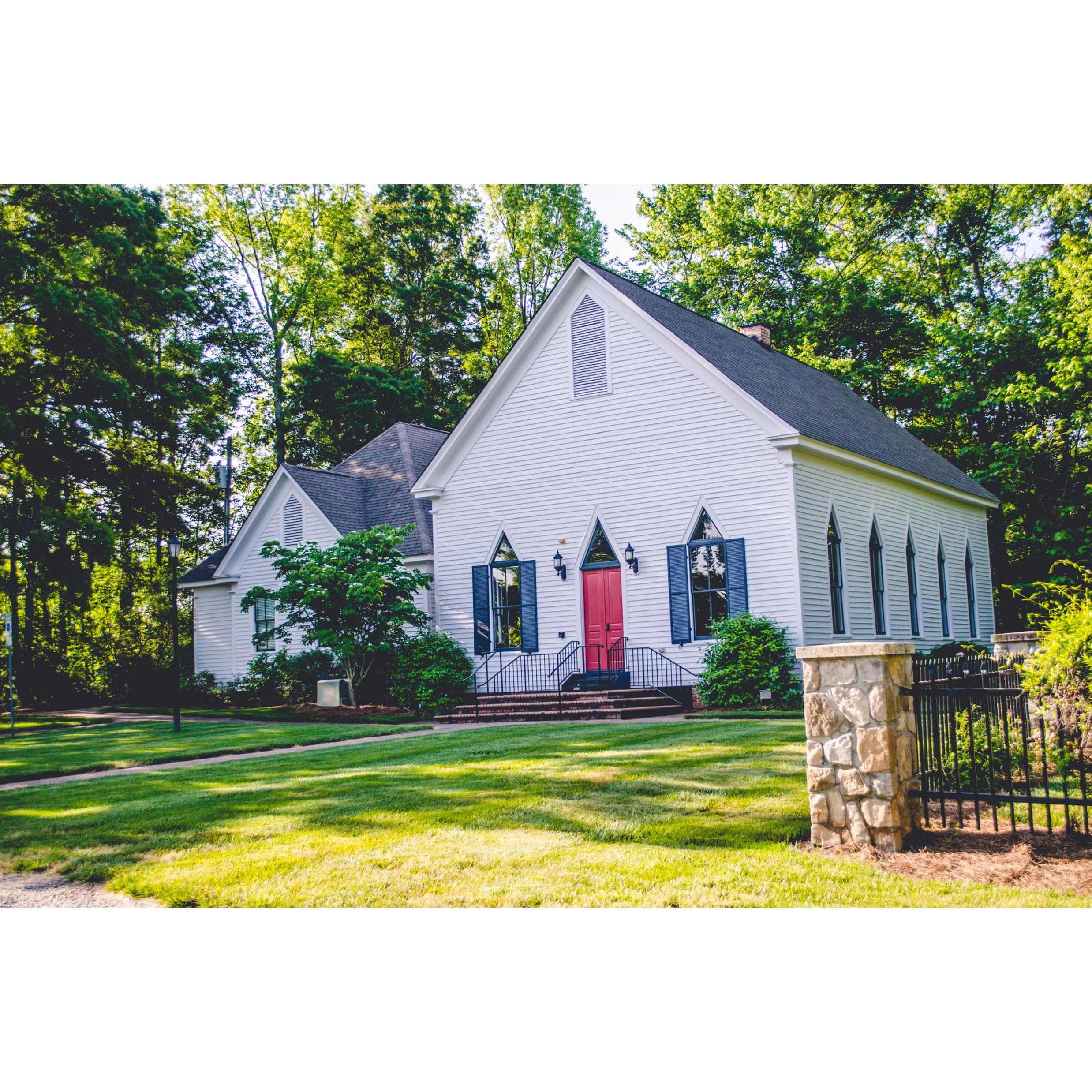 Our wedding venue: The Chapel at Morning Star, Matthews, NC, 100+ years old