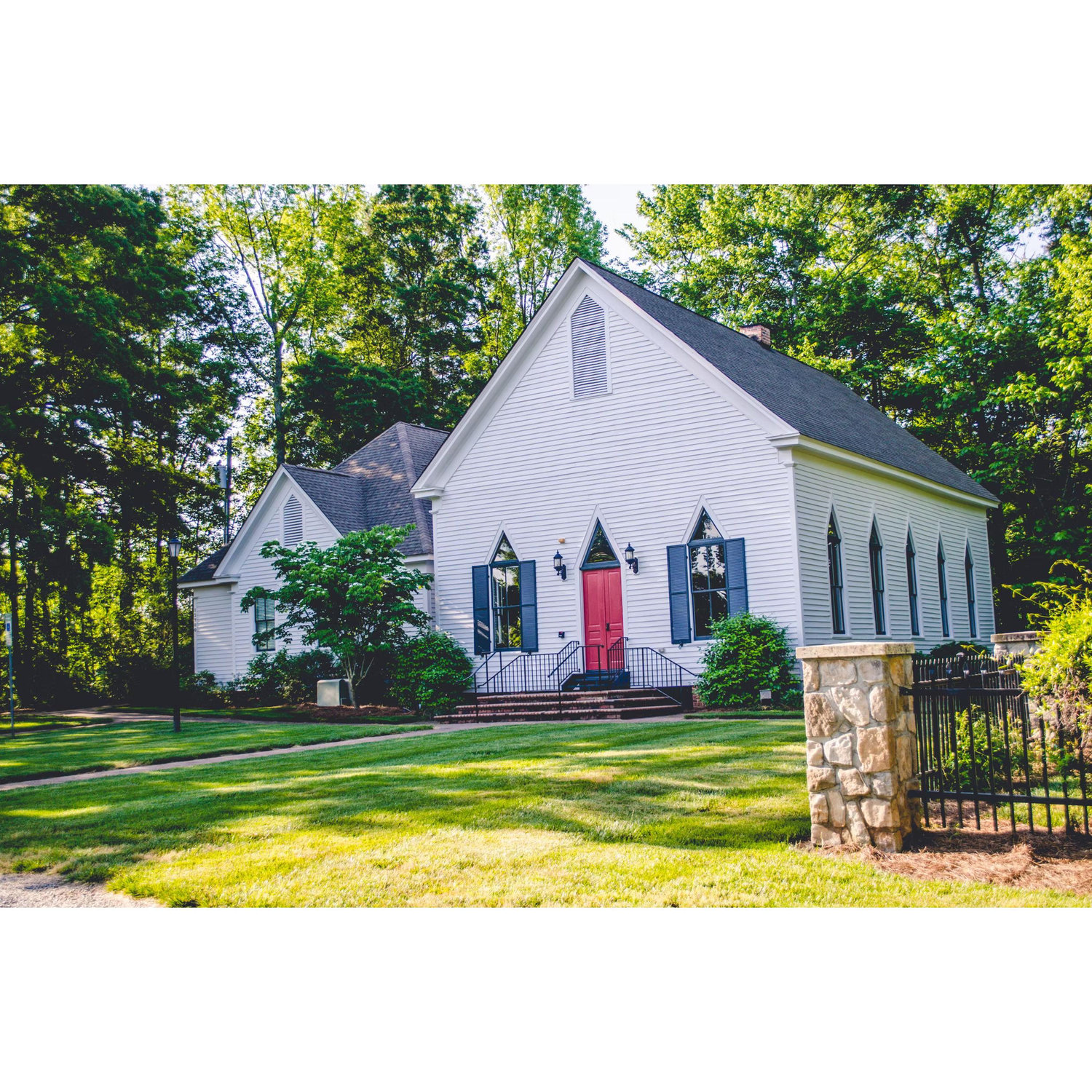 Our wedding venue: The Chapel at Morning Star, Matthews, NC, 100+ years old
