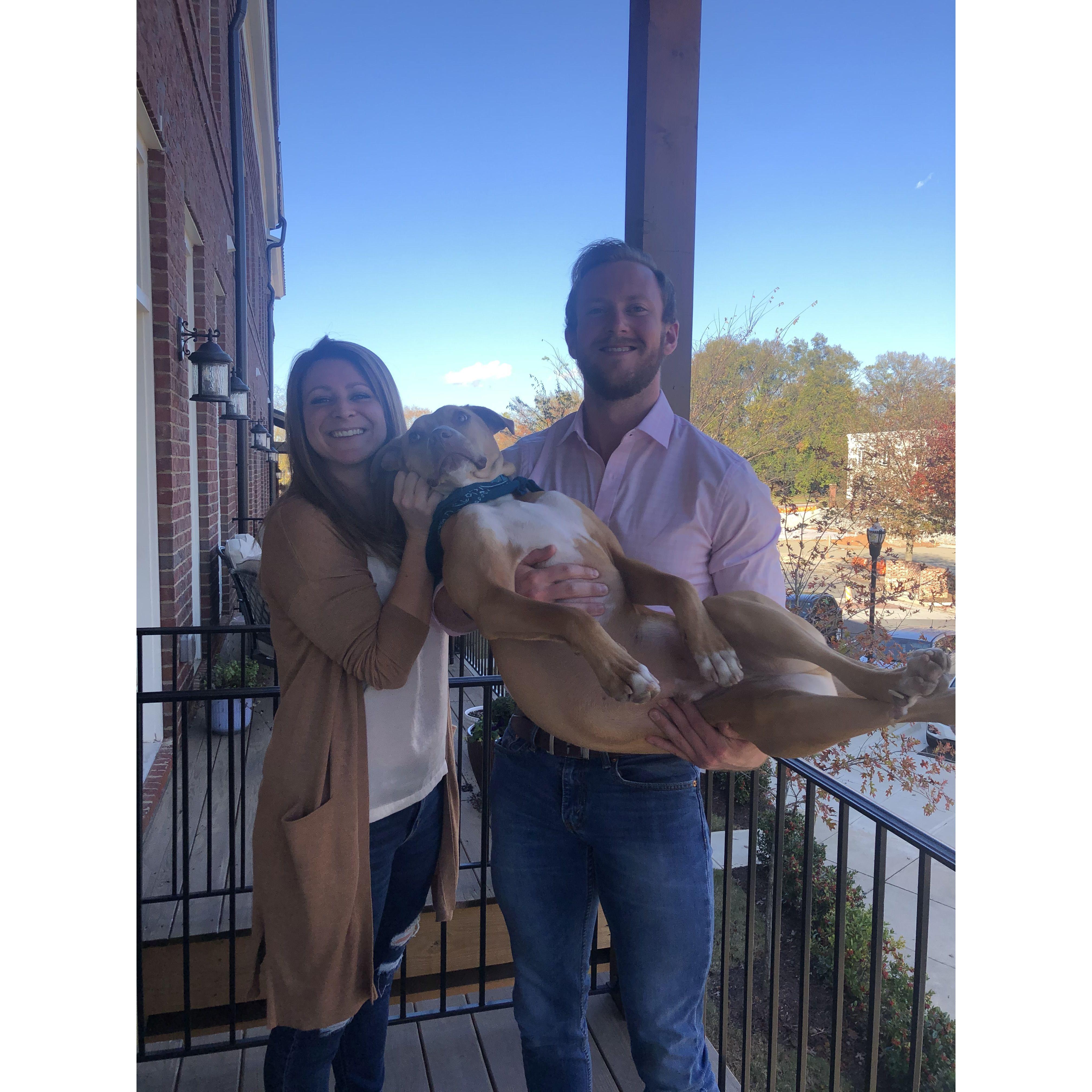 This photogenic pup will have to stay home in Atlanta. But we'll make sure to bring him home treats.