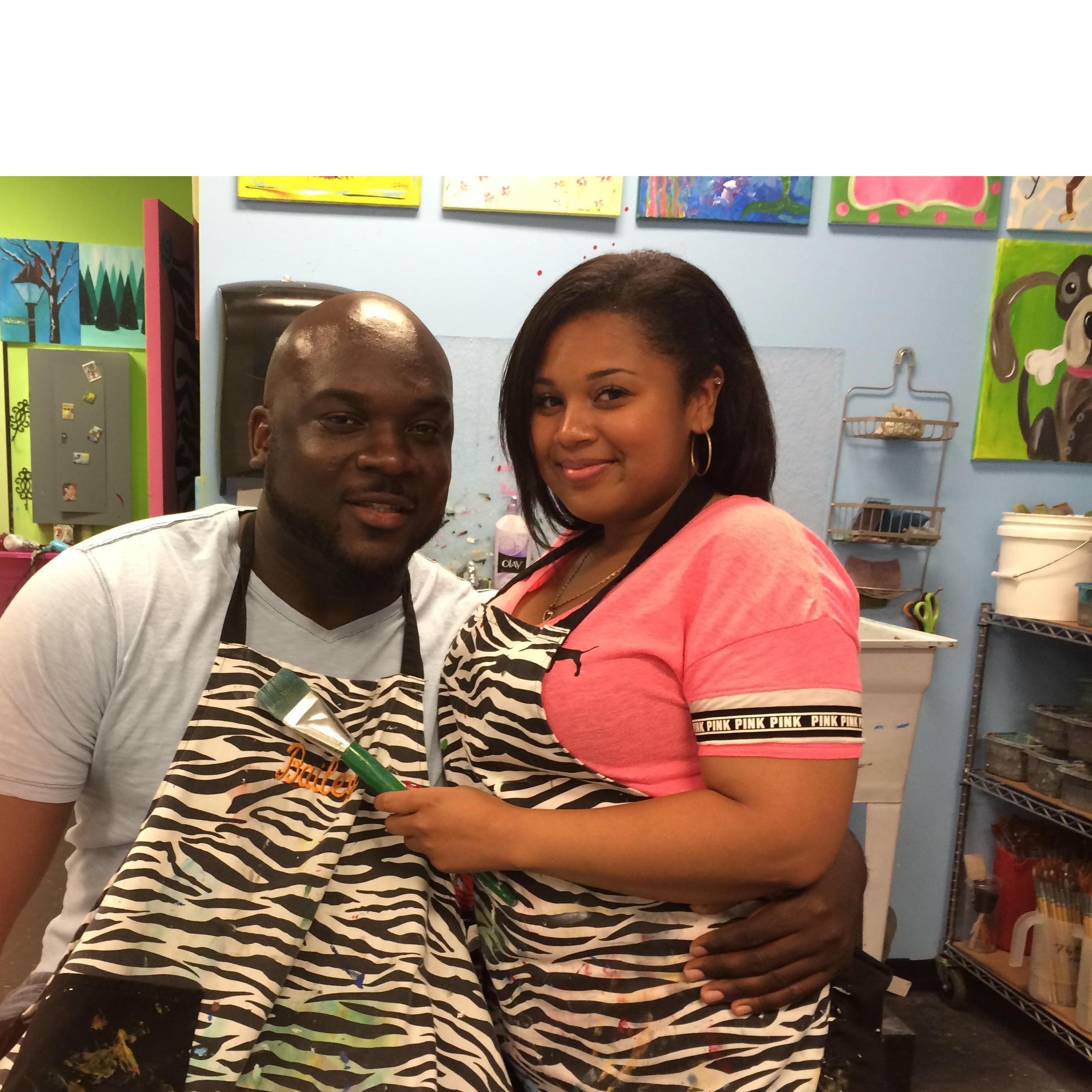 Our First Date at Painting with a Twist
