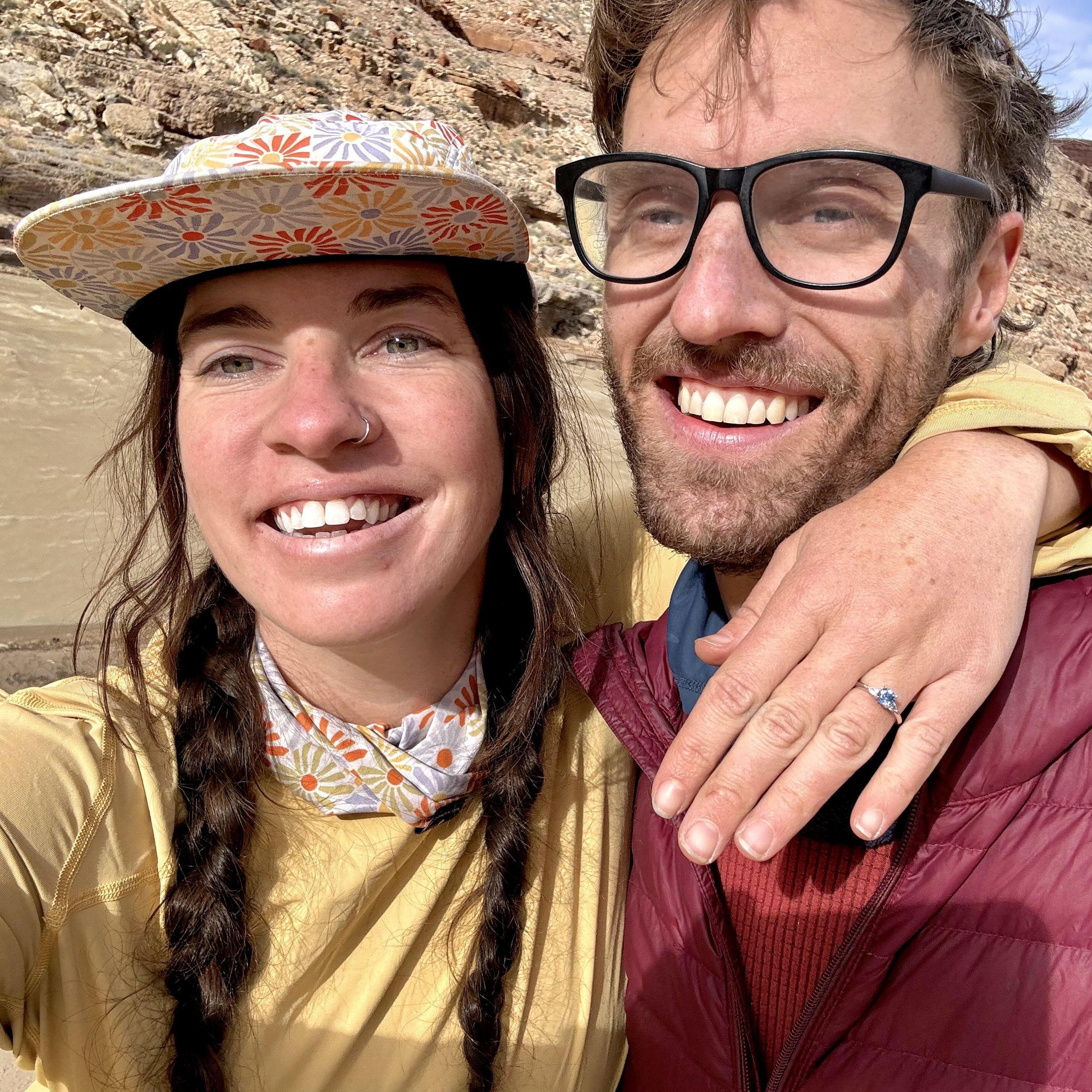 Fall 2024: Engaged on a San Juan river trip