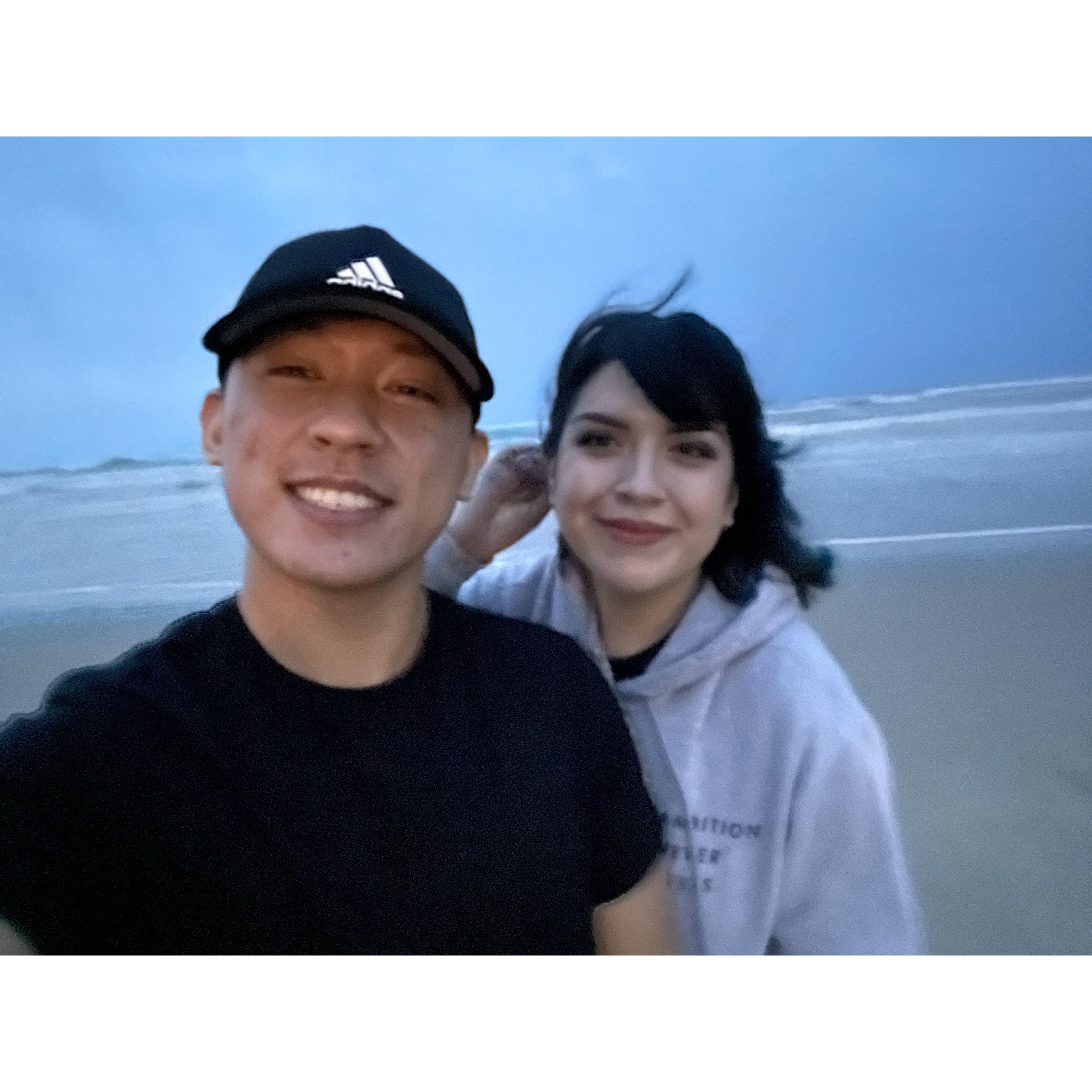 On our first date!