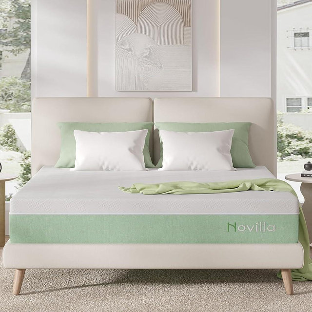 Novilla Mattress King Size,12 Inch Gel Memory Foam Mattress in a Box for Cool Sleep & Motion Isolation,Medium Firm Feel Bed Mattress,Bliss