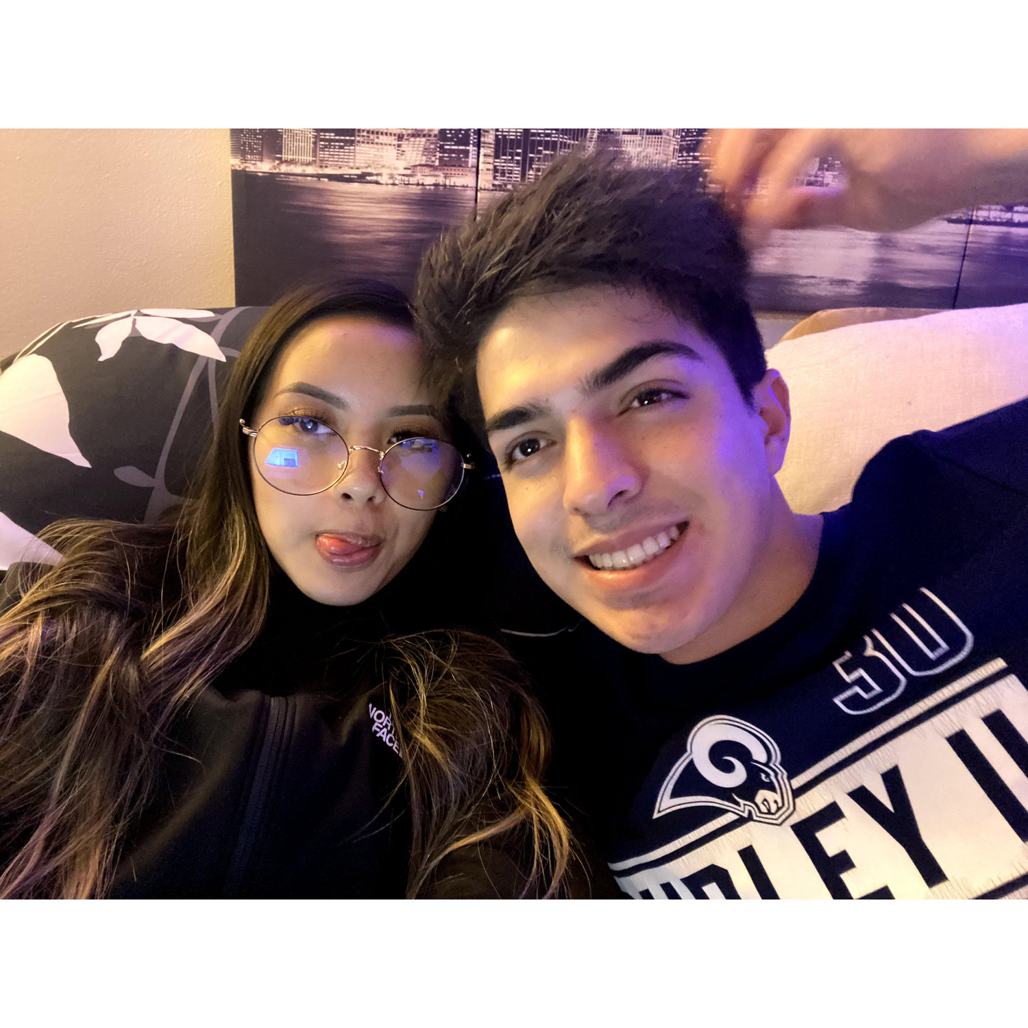 November 26, 2020 - The last photo taken before they both tested positive for COVID 😷 They quarantined together for 2 weeks!