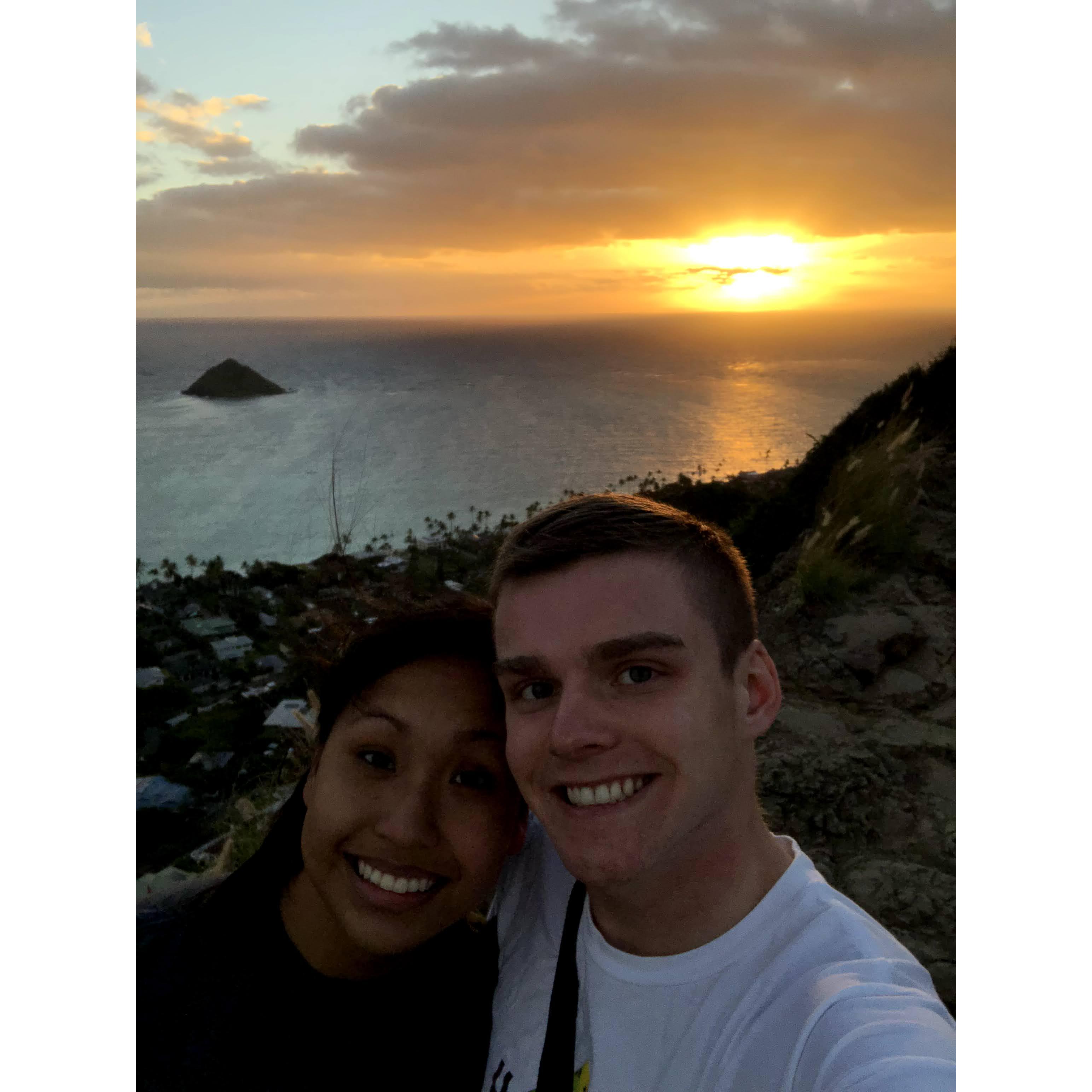 Sunrise Hike in Hawaii. (Jan 2018)