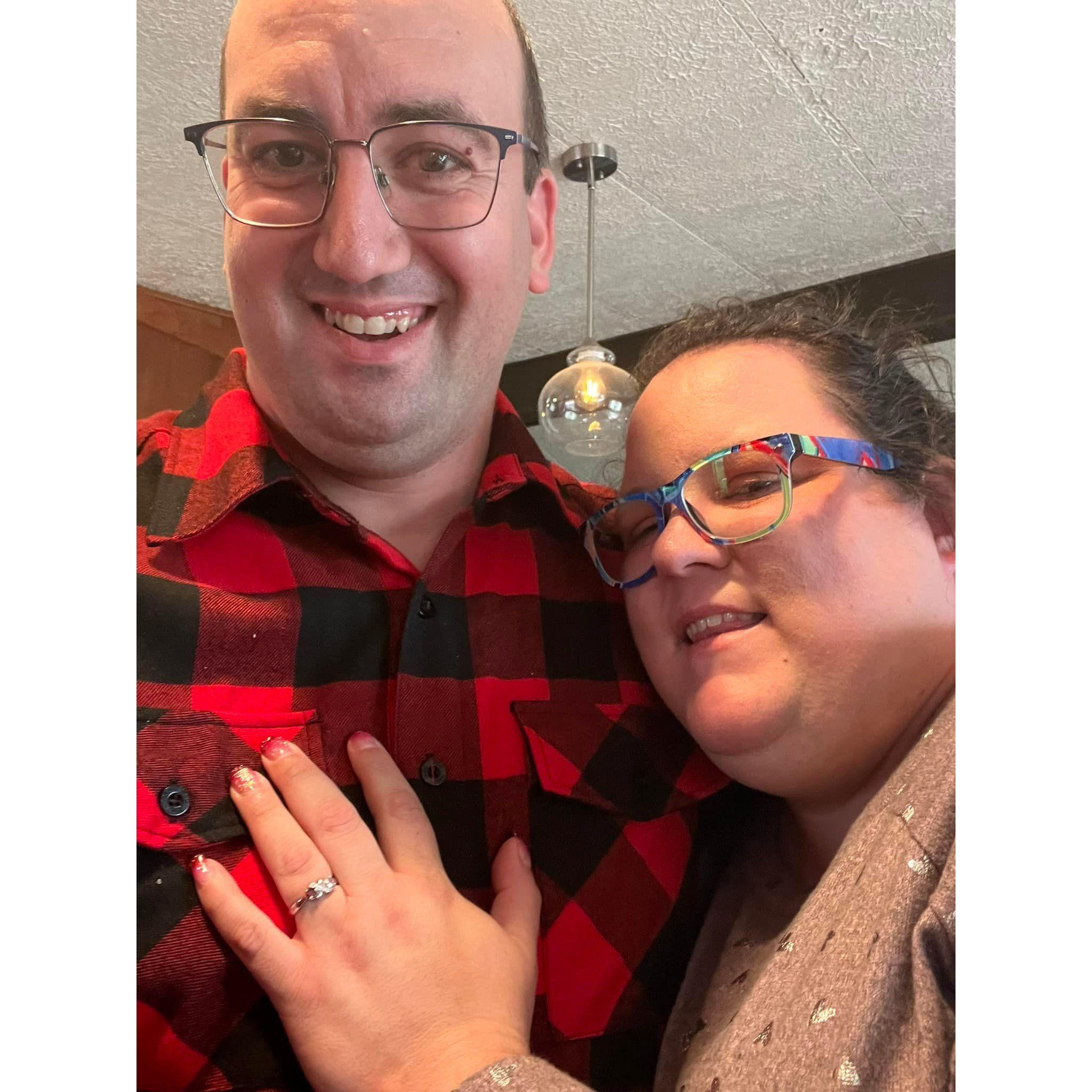 Christmas time engagement!