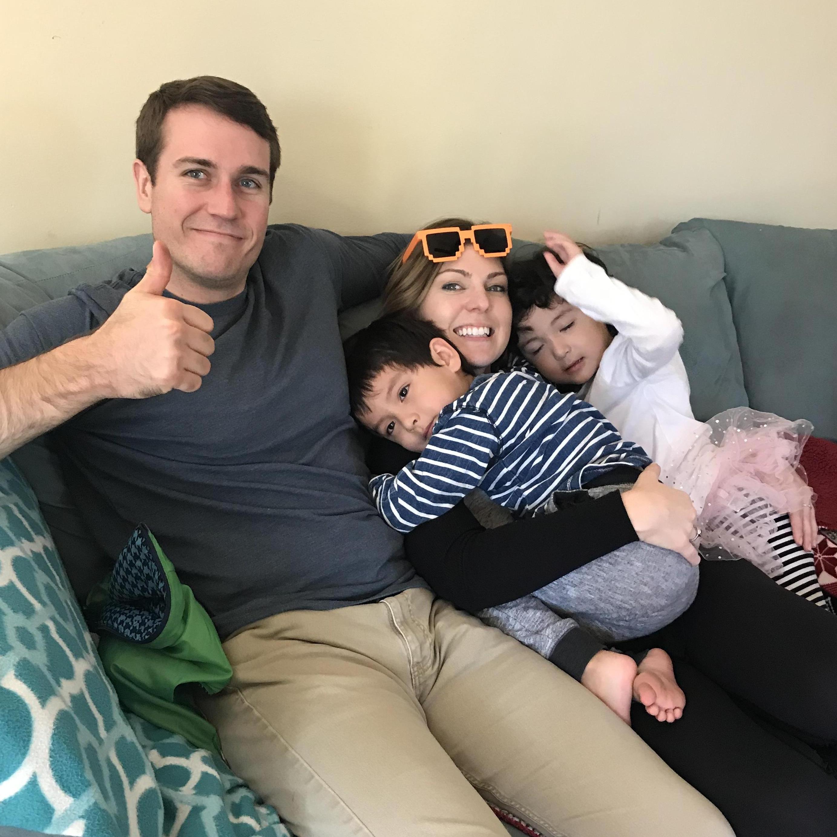 The babies love Uncle Pat (Goo Foo)