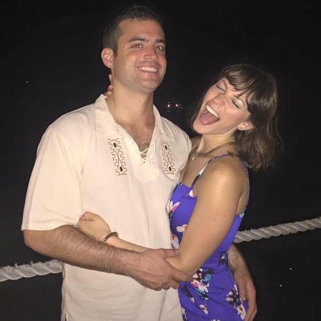 In the caymen island's for Rebecca's 28th bithday