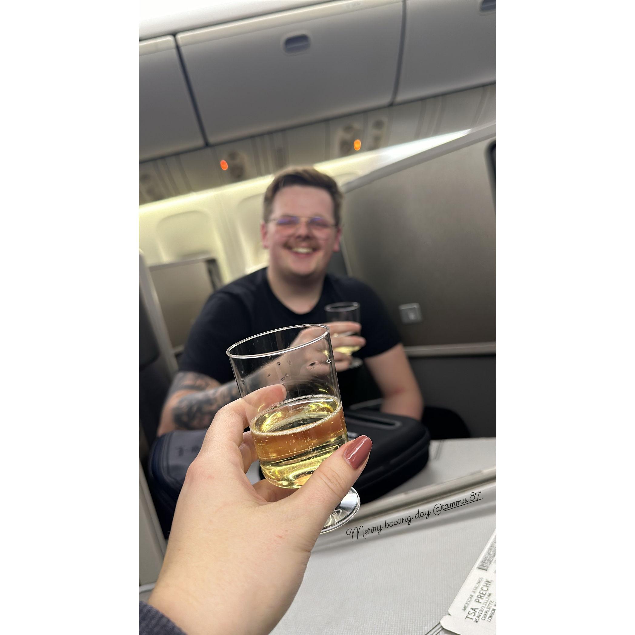 Our last flight before getting engaged - December 2023