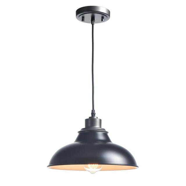 SHAWNKEY Black Pendant Lights Kitchen Island Farmhouse Pendant Lights Modern Hanging Pendant Light for Dinning Room Living Room Bedroom Bar