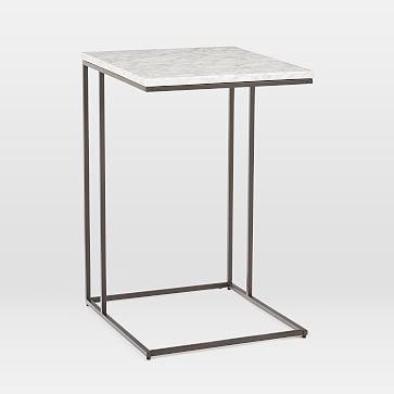 Streamline C-Side Table - Marble