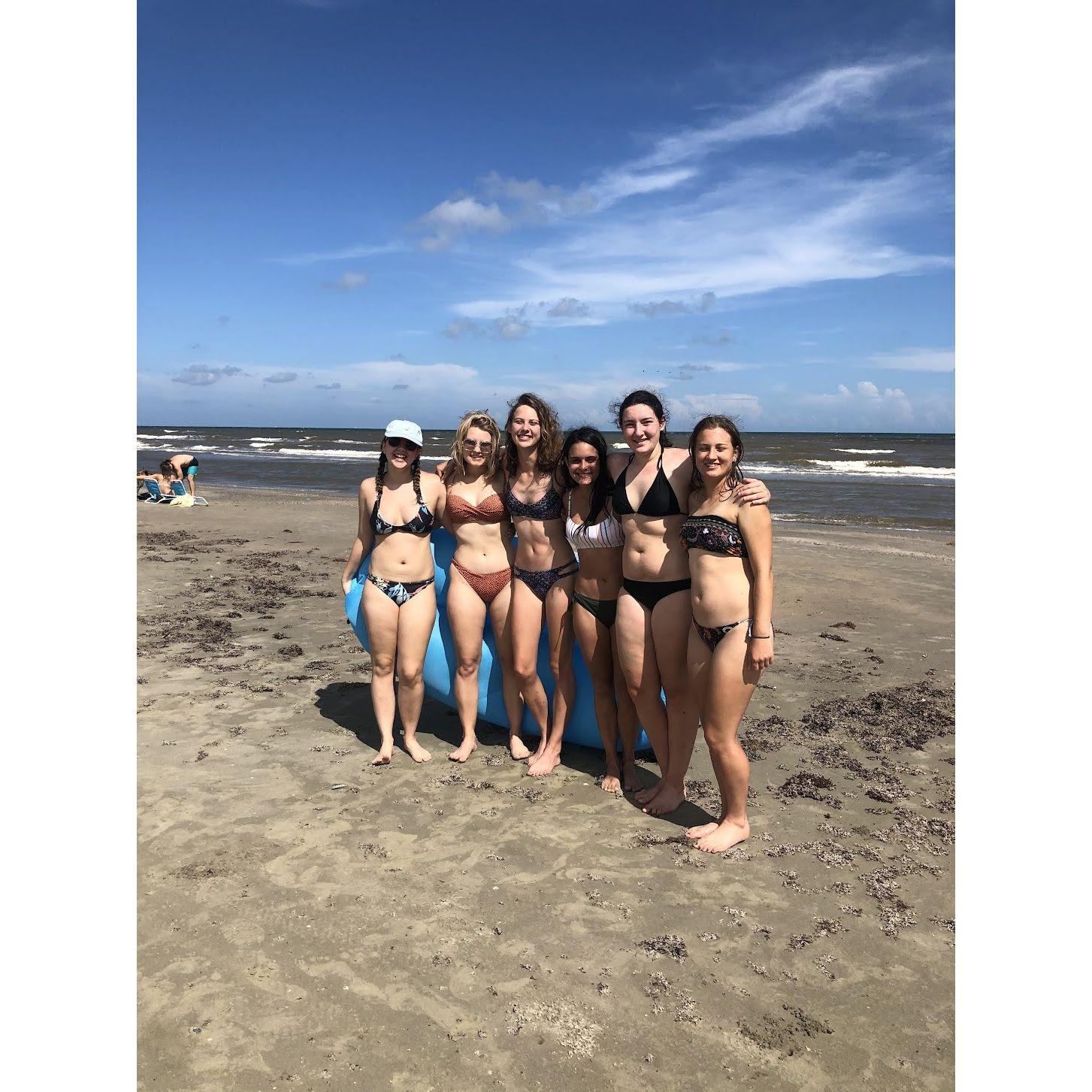 Sonya's friends surprised her with a visit to Galveston before she started her first year of medical school.