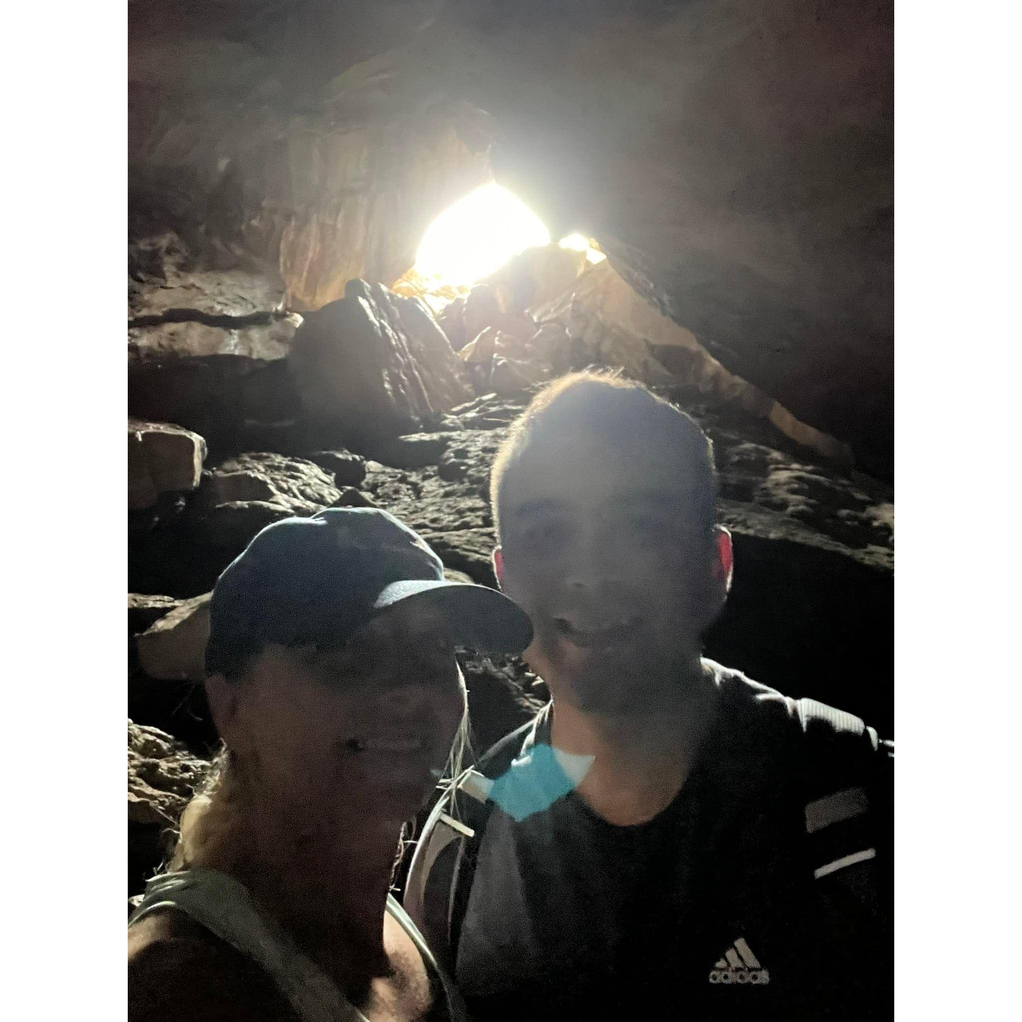 Adventures together- Cave hiking
