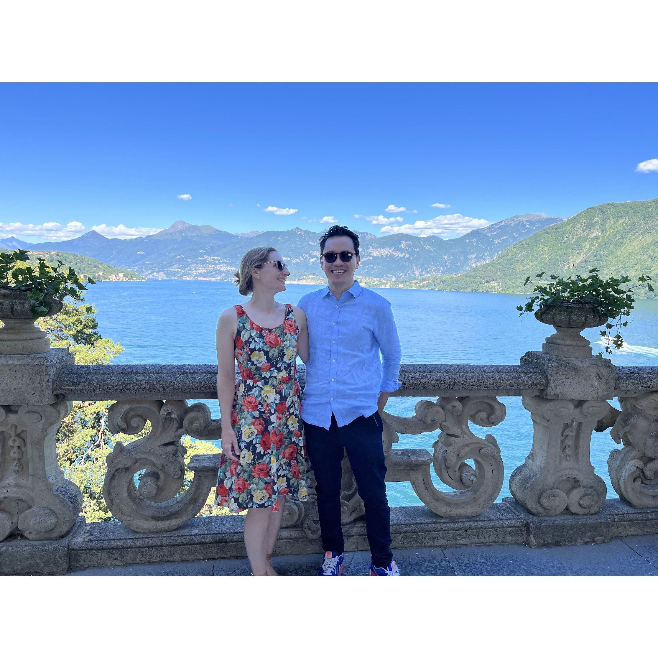 Lake Como the spot where Padme and Anakin Skywalker got married! Hopefully our marriage will be less rocky.