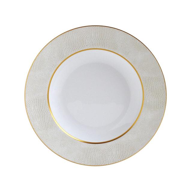 Bernardaud - Sauvage White Rim Soup Bowl