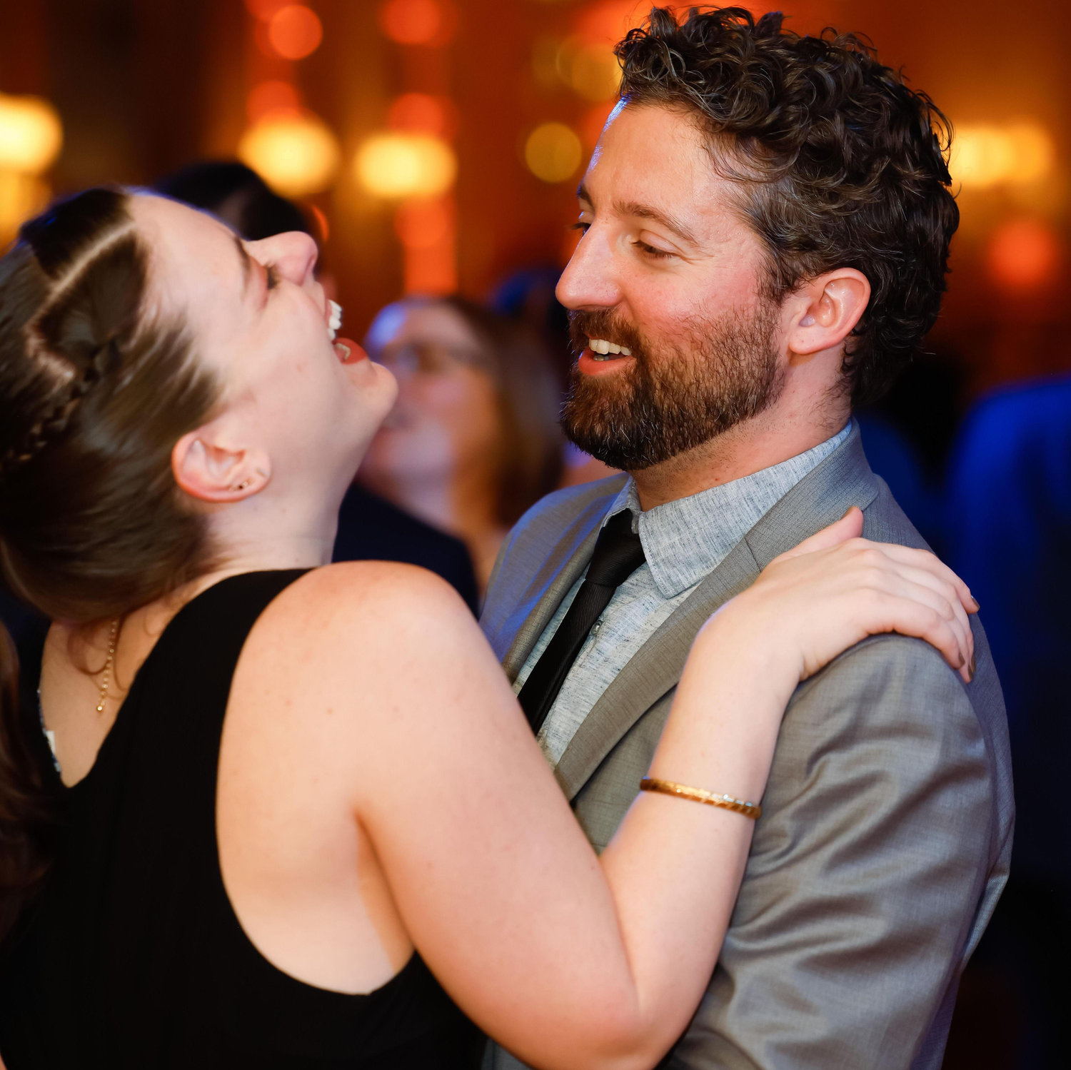 Zola suggested the caption be, "We first said "I love you" right before our friend snapped this pic of us," but that's not true. Don't gaslight us, Zola.