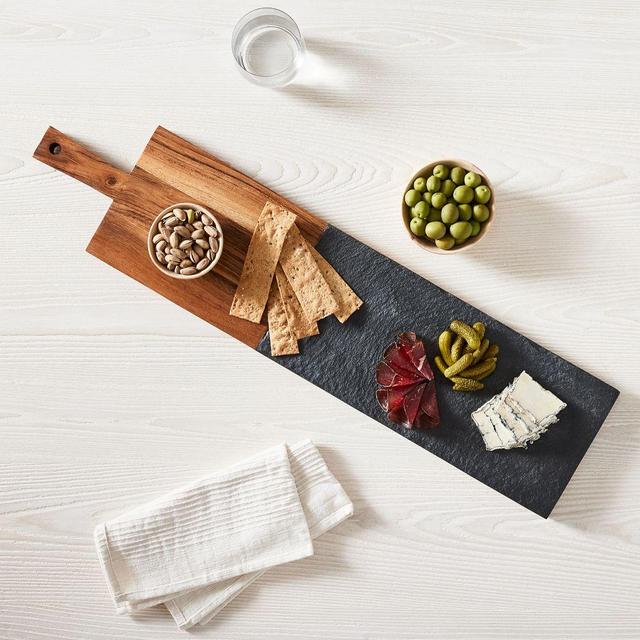 Mixed Slate & Wood Preston Cheese Boards