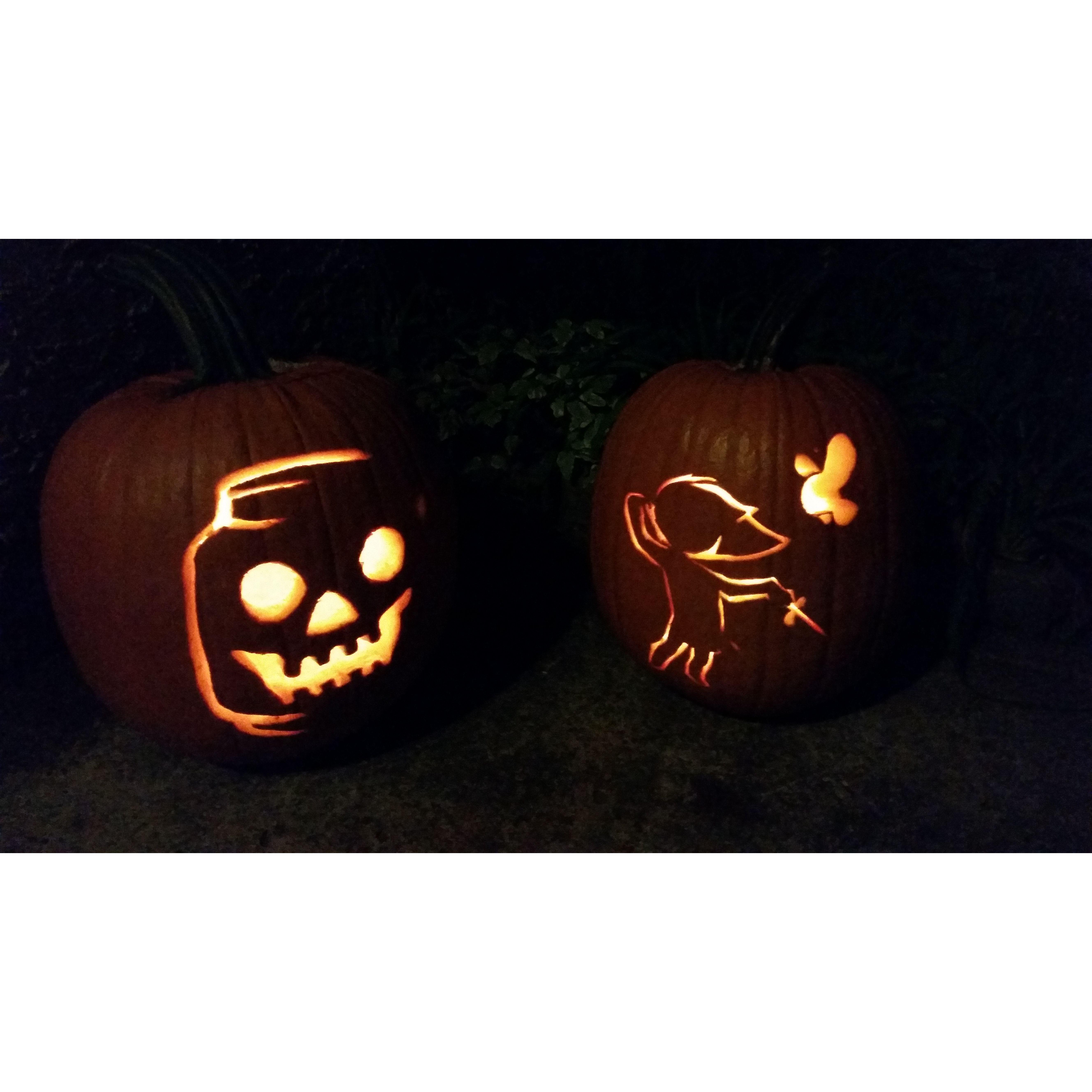 Our first year carving pumpkins together ^-^
