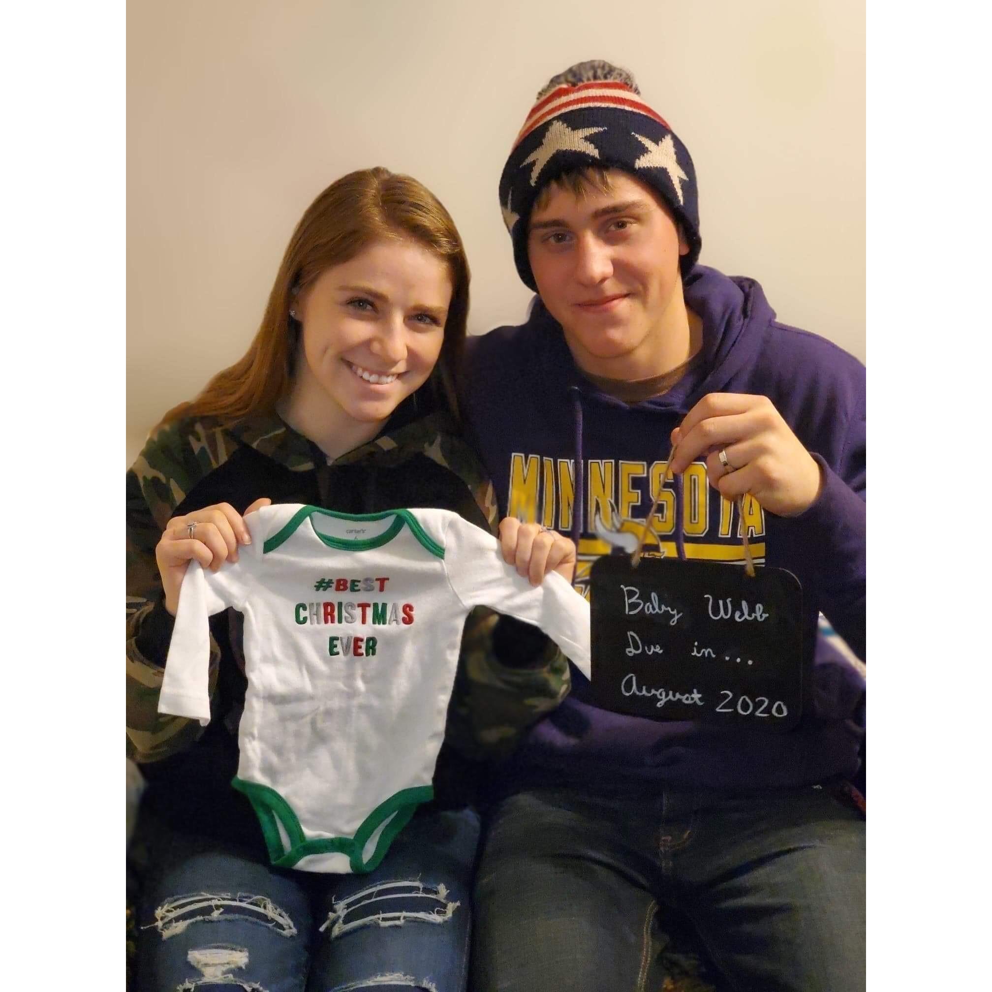 Pregnancy announcement