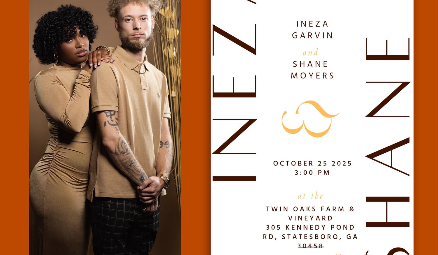 The Wedding Website of Ine’za Moyers and Shane Moyers