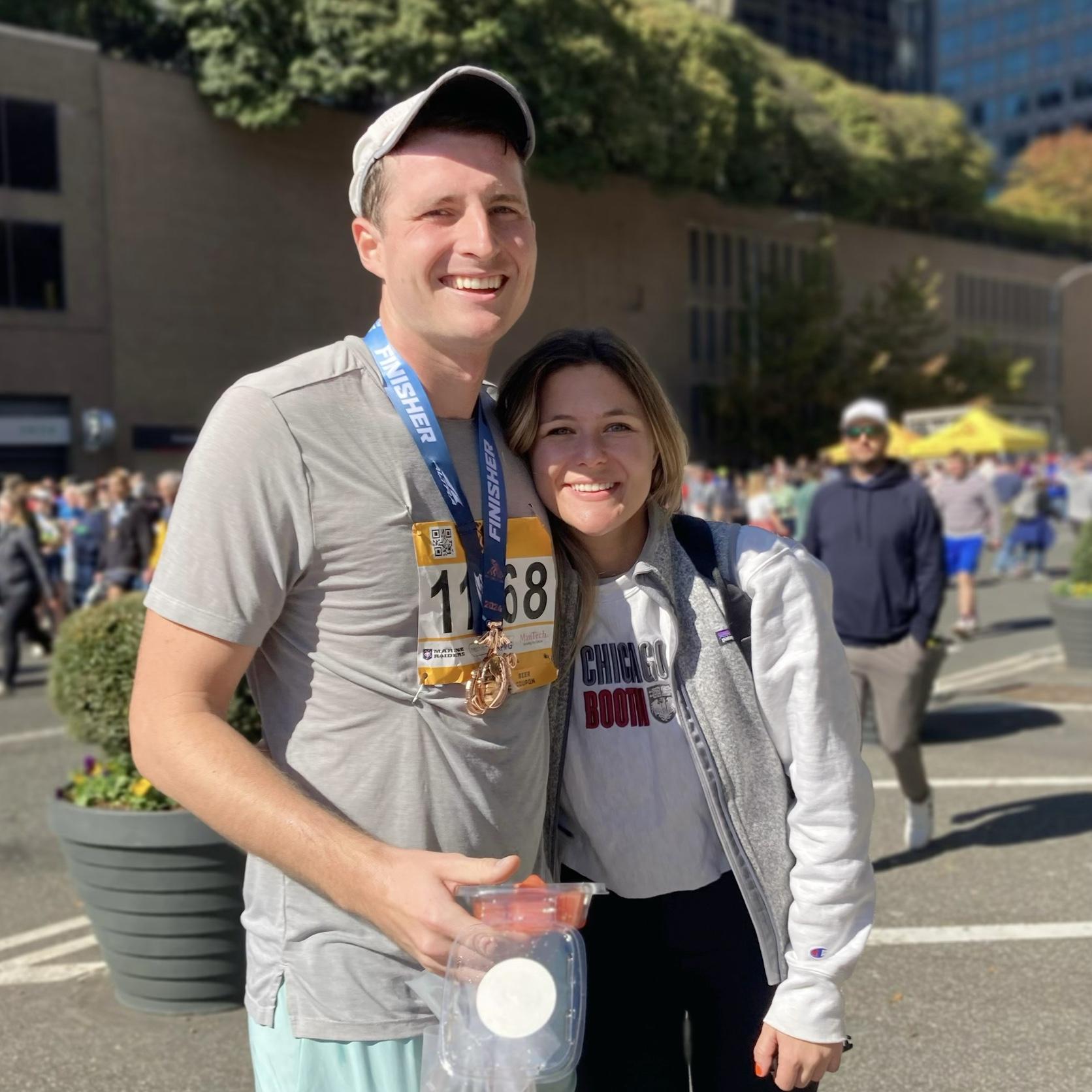 After Burk ran the Marine Core Marathon in DC in 2024!