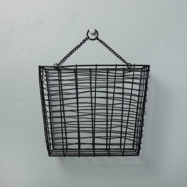 Hanging Wire Storage Basket Black - Hearth & Hand™ with Magnolia