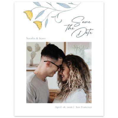 White Wedding Digital Save the Date - Sinfonia Photo