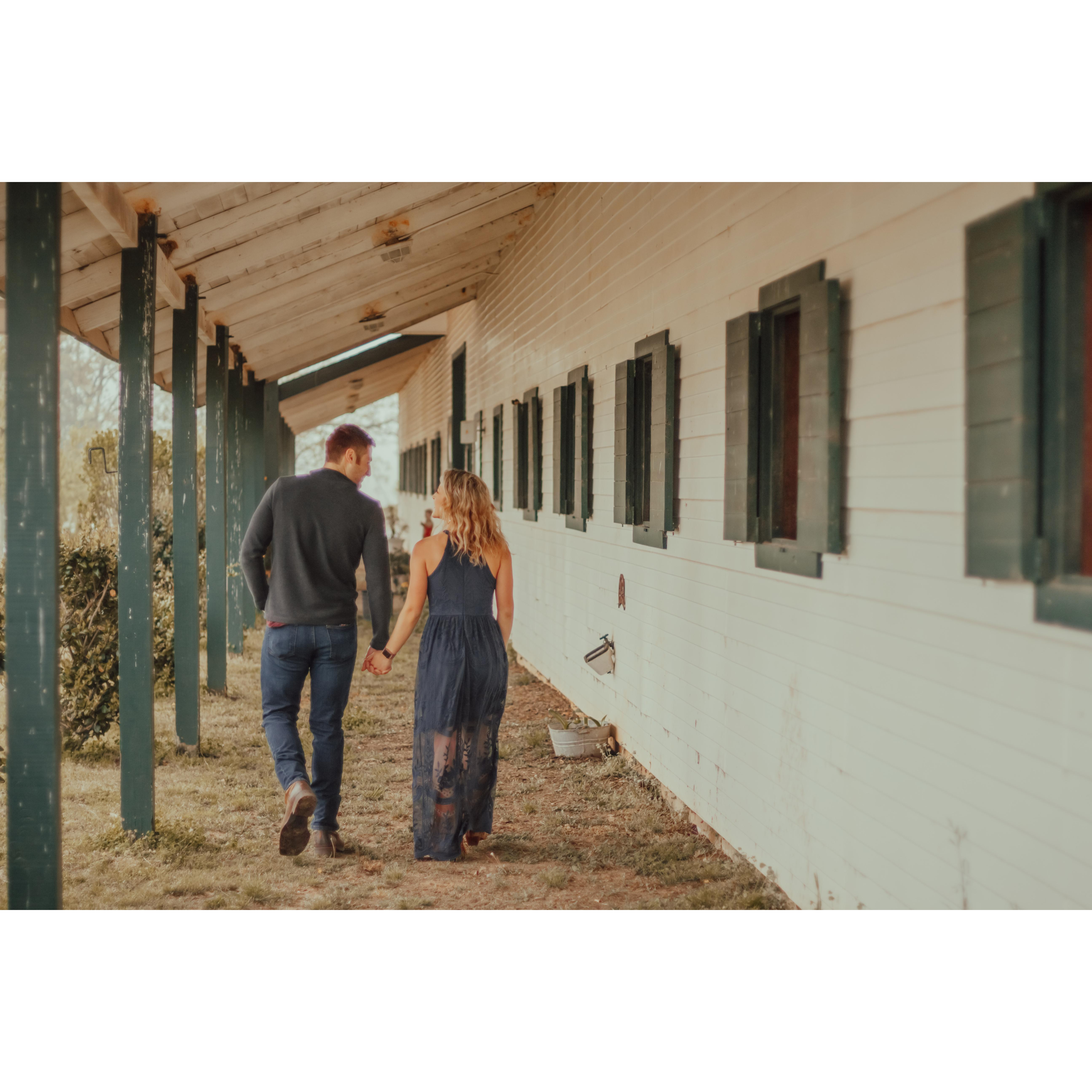 We like long walks... around barns