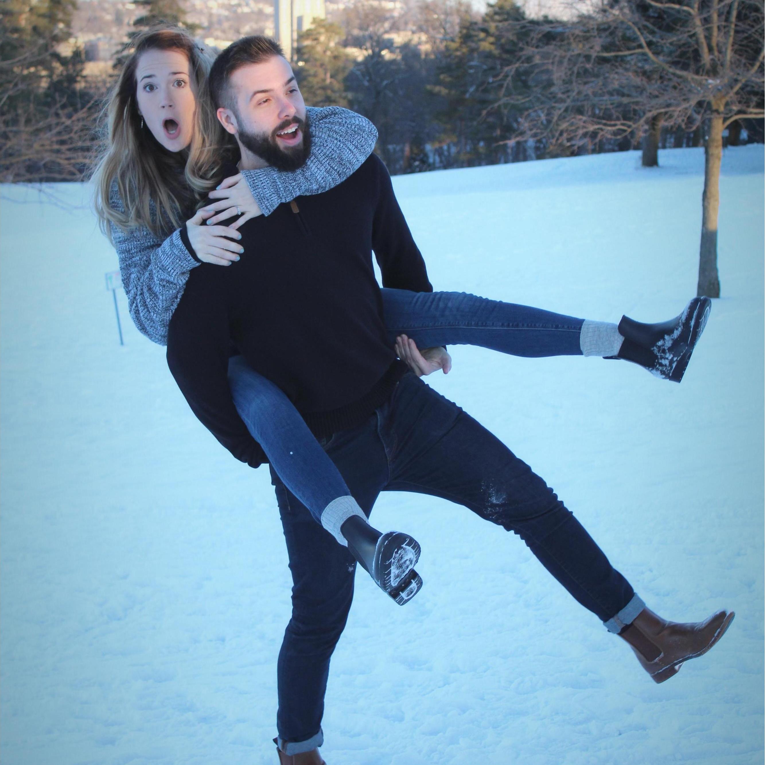 She said "it would be funny if you pretended to fall".  I don't think she thought I'd actually do it.