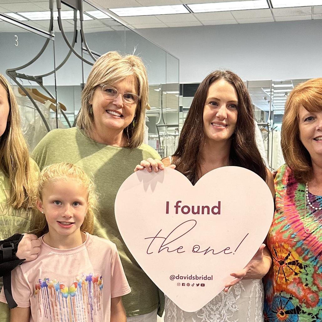 Sarah went to David’s Bridal in Birmingham & said yes to the dress !!
