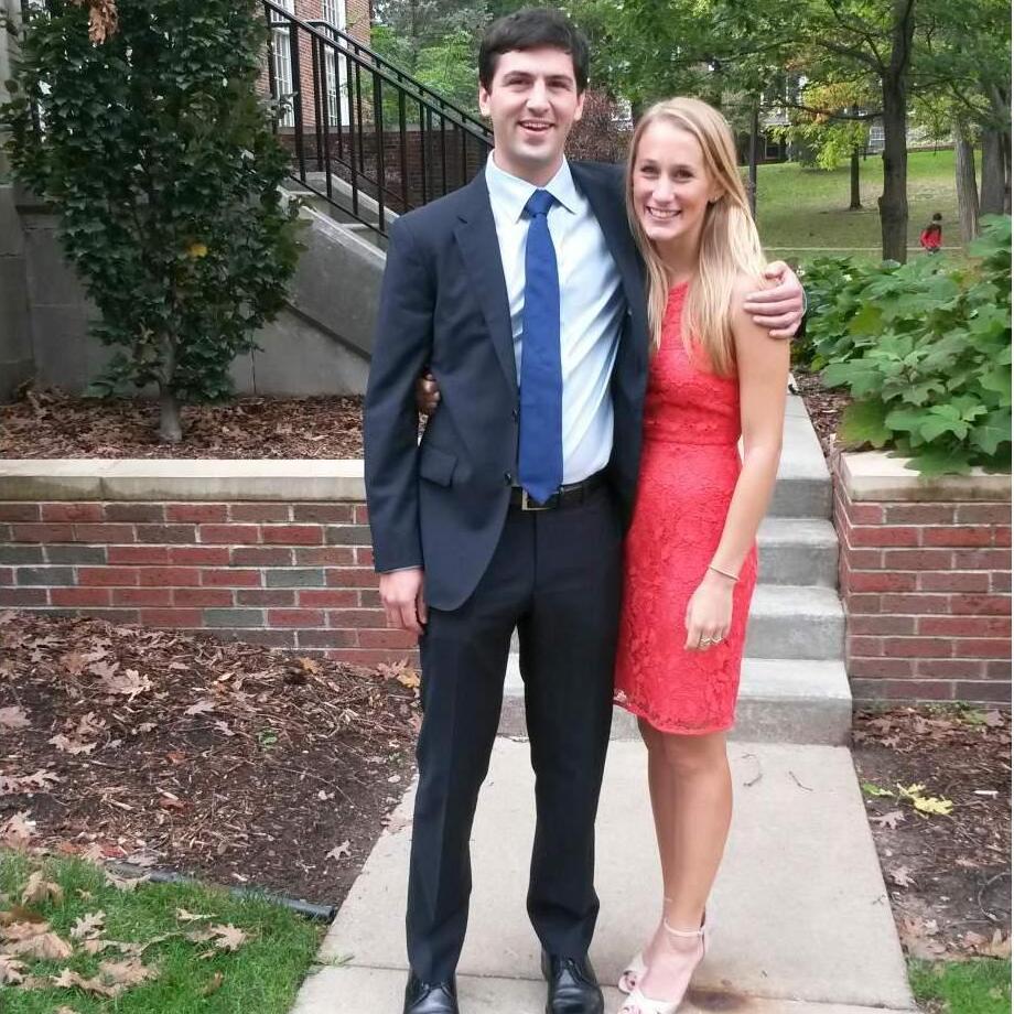 Our first wedding together