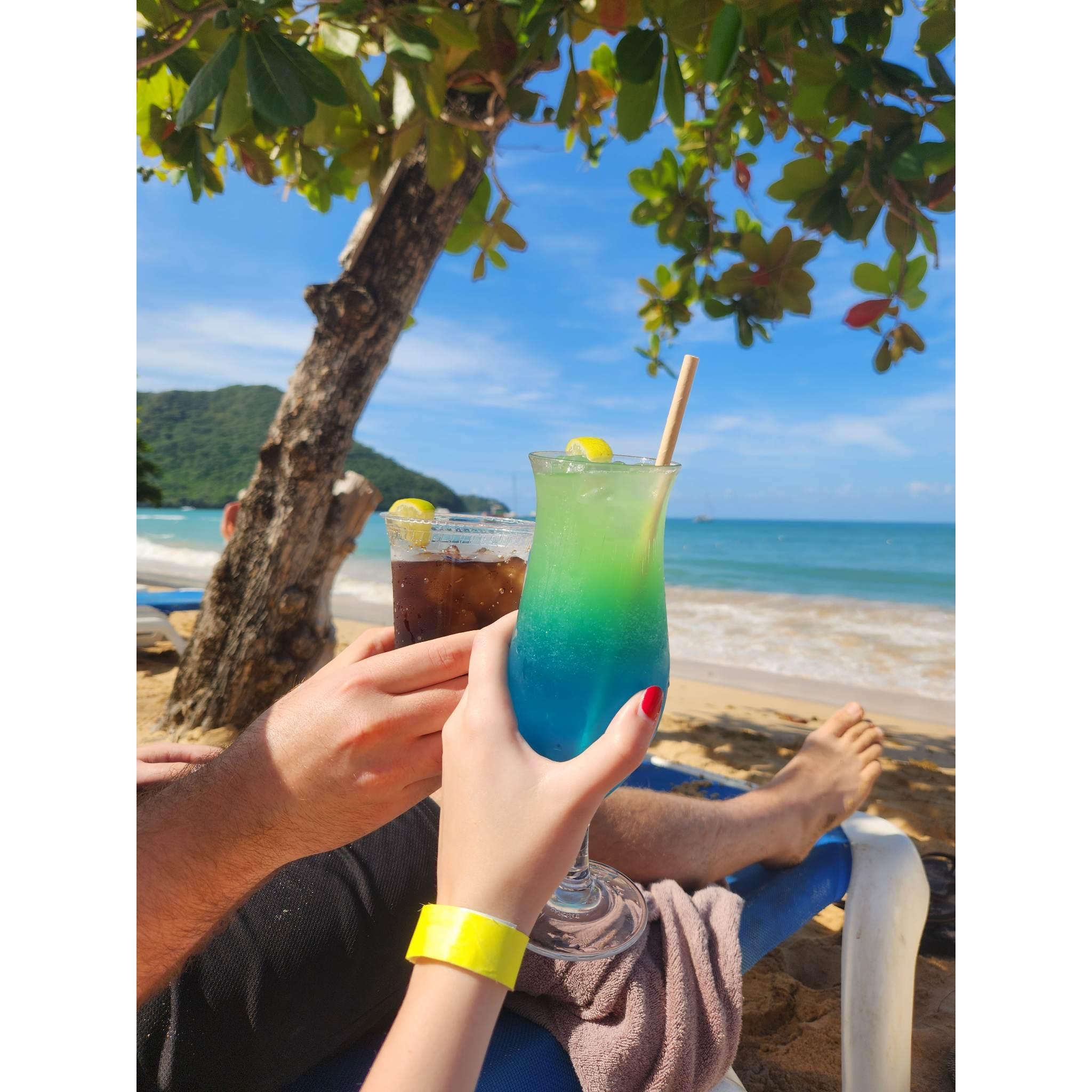 Honeymoon - St. Lucia beach. 