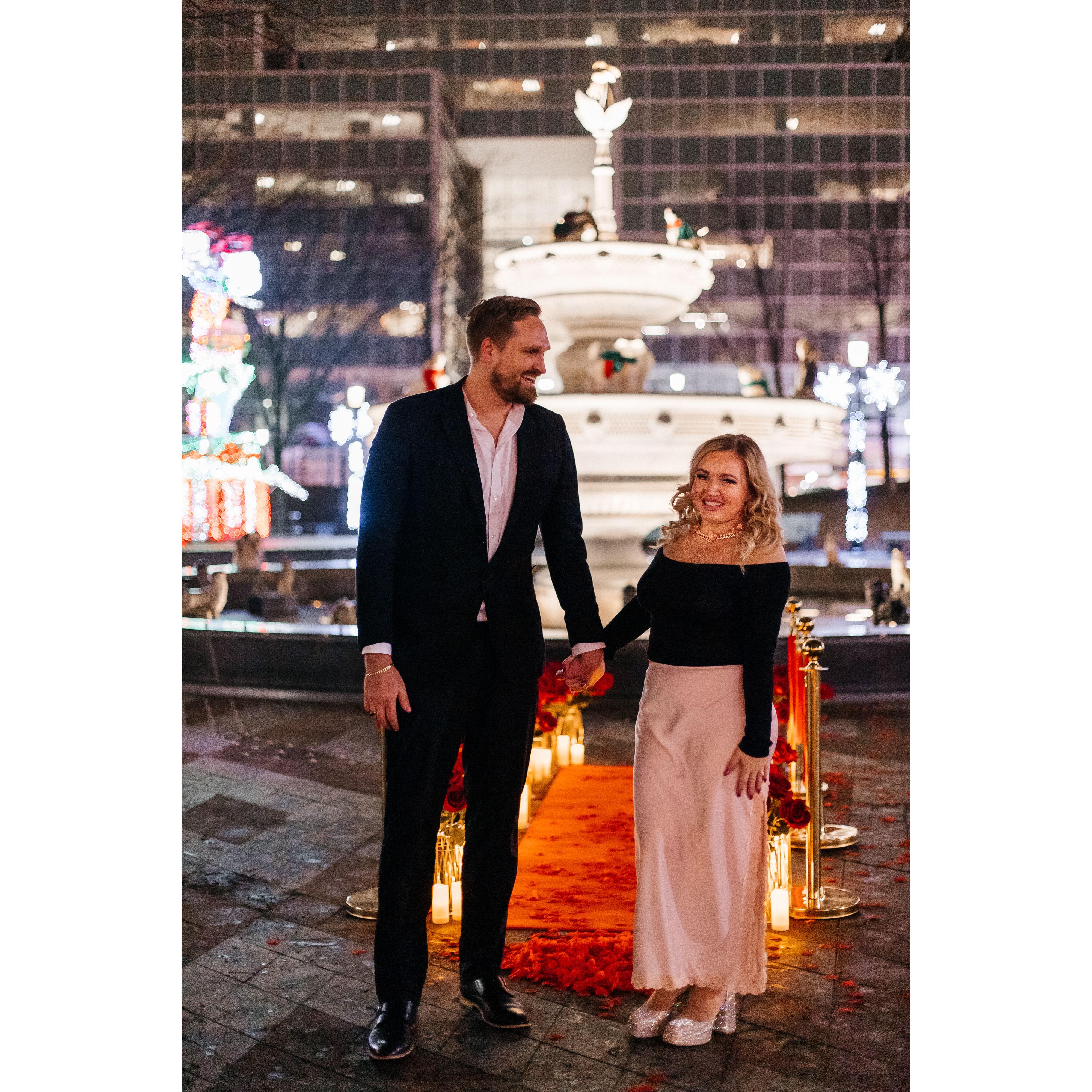 Our engagement in Toronto was magical, right after watching Lord of the Rings at the Toronto Symphony