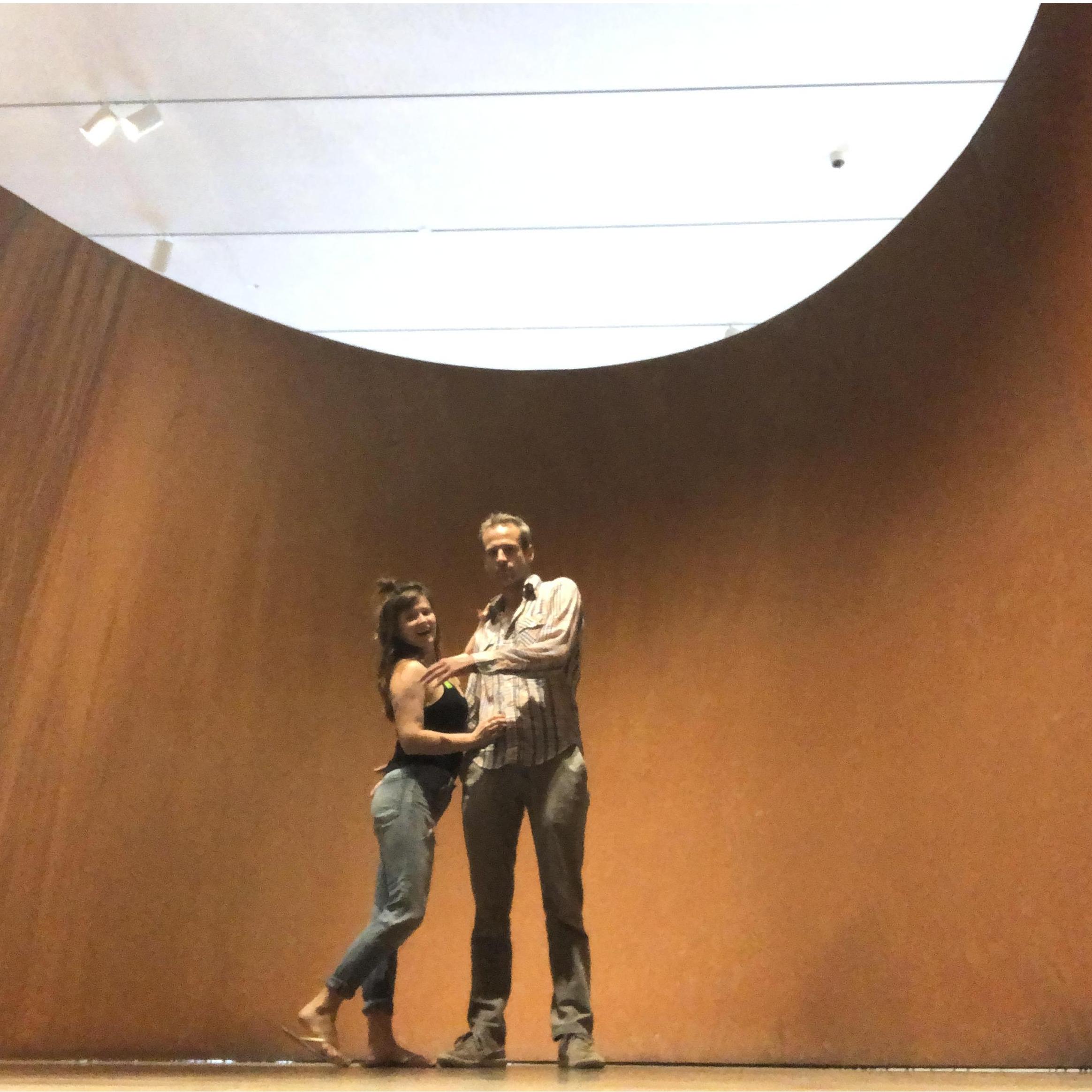 Weird poses in the sculpture section of the LACMA in Los Angeles