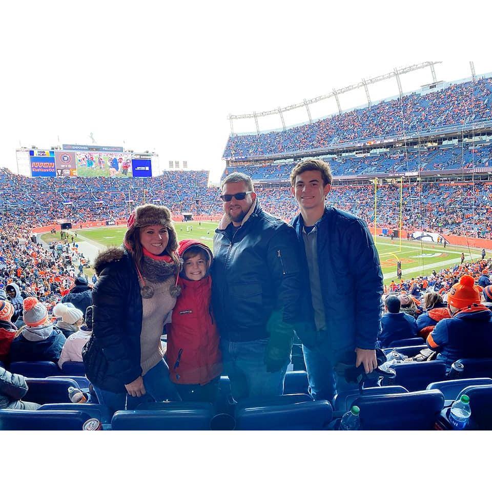 Broncos game in Denver 2019.