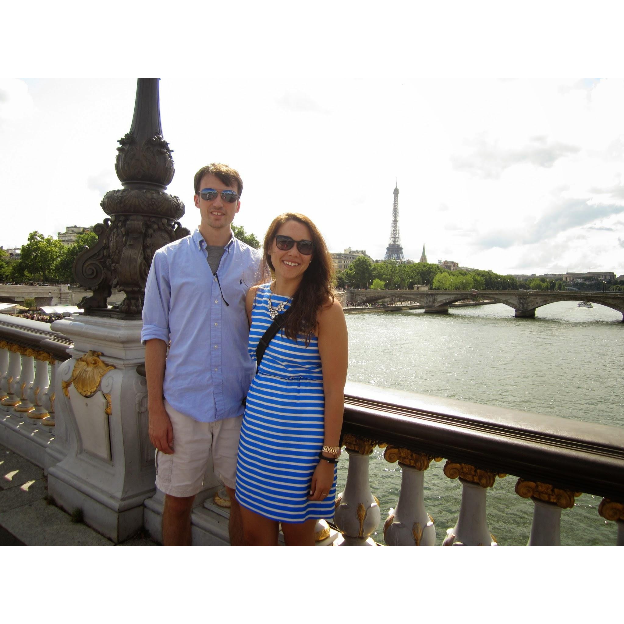 Our first international trip together - Paris, Aug 2014