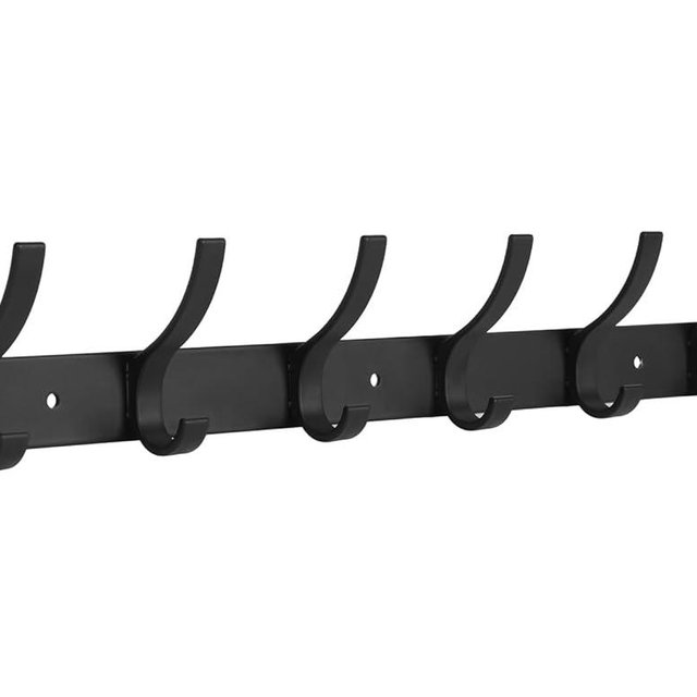Optish Coat Rack Wall Mount, Entryway Coat Hooks Wall Mount, Wall Hooks for Hanging, Hat Rack for Wall, Coat Hanger Wall Mount with 12 Hooks for Bedroom