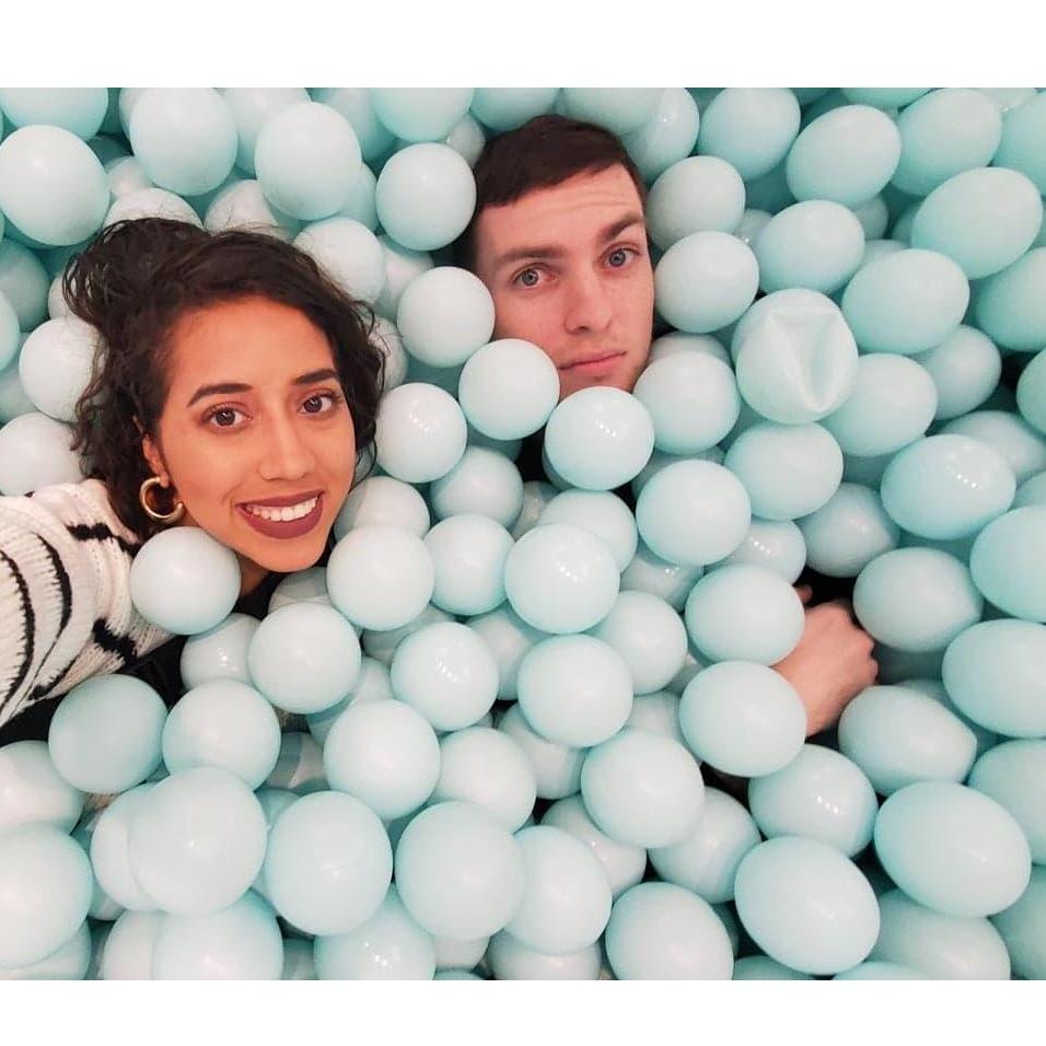 Jess also lost her phone in this ballpit probably right after this photo.... 30+ min later - found by stranger. #android