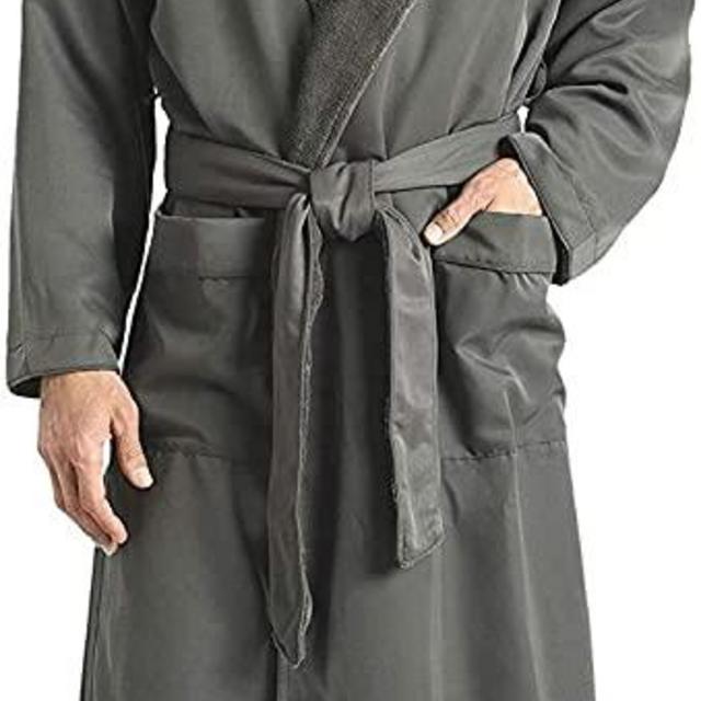 Plush Lined Microfiber Spa Robe - Unisex Luxury Hotel Bathrobes By Monarch/Cypress