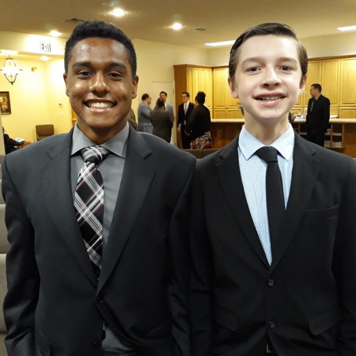 Paul has finally reached DJ's height (c. 2018)